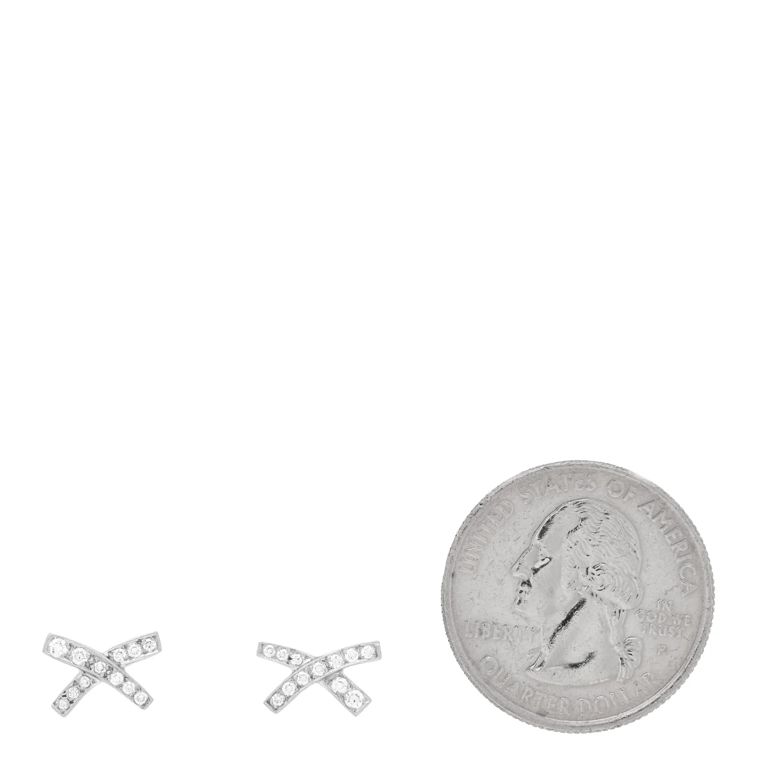 Platinum Diamond Paloma Picasso X Kiss Earrings - Image 2