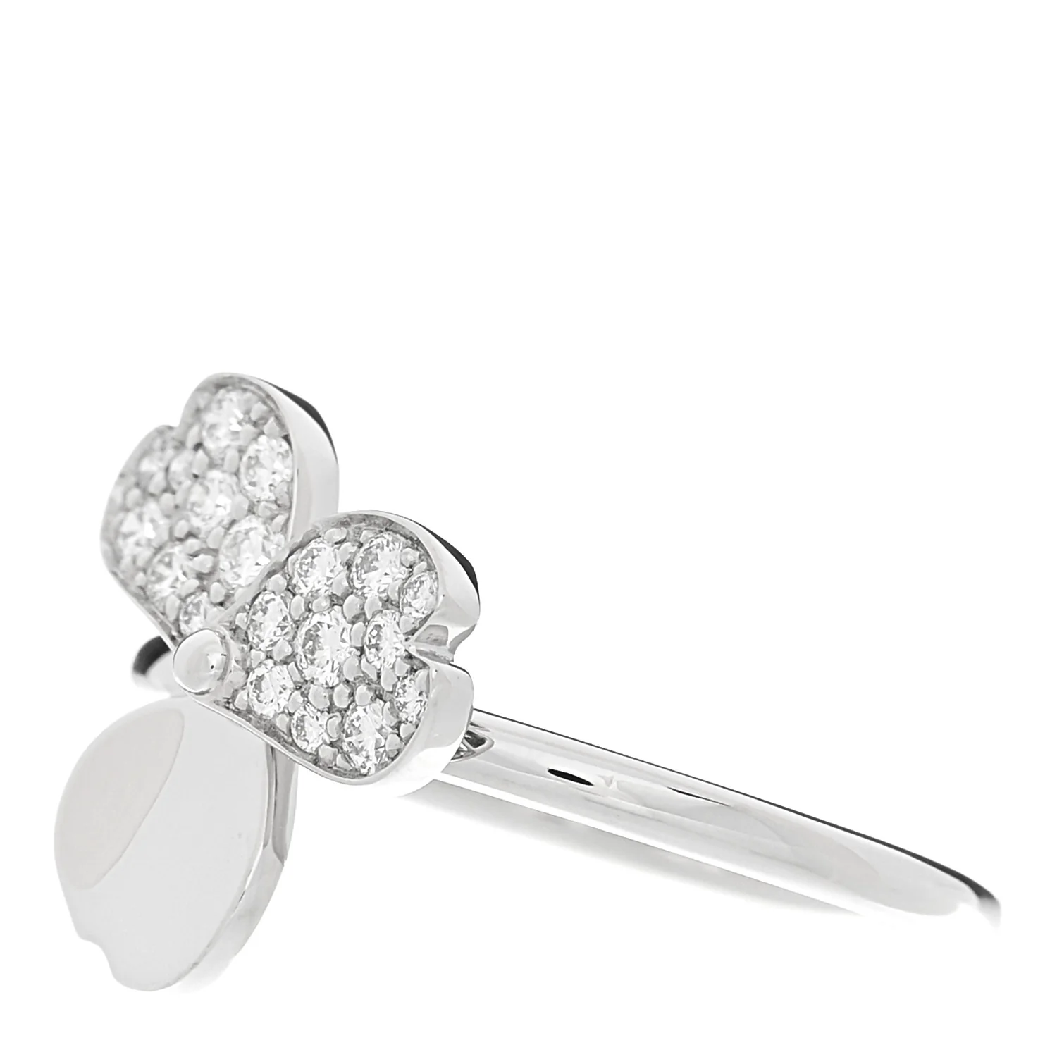 Platinum Diamond Paper Flowers Ring 49 5 - Image 3