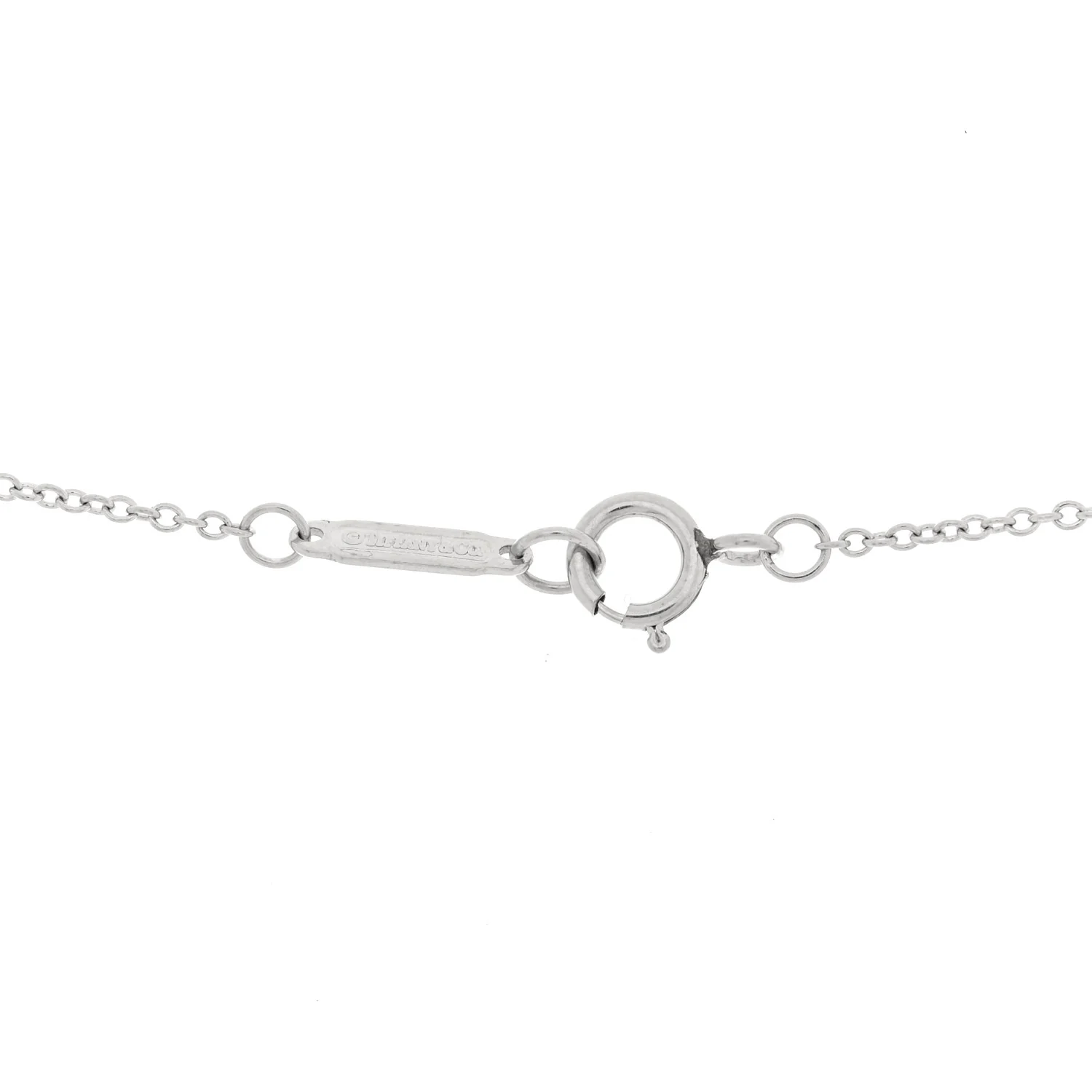 Platinum Diamond Pink Sapphire Cobblestone Pendant Necklace - Image 5
