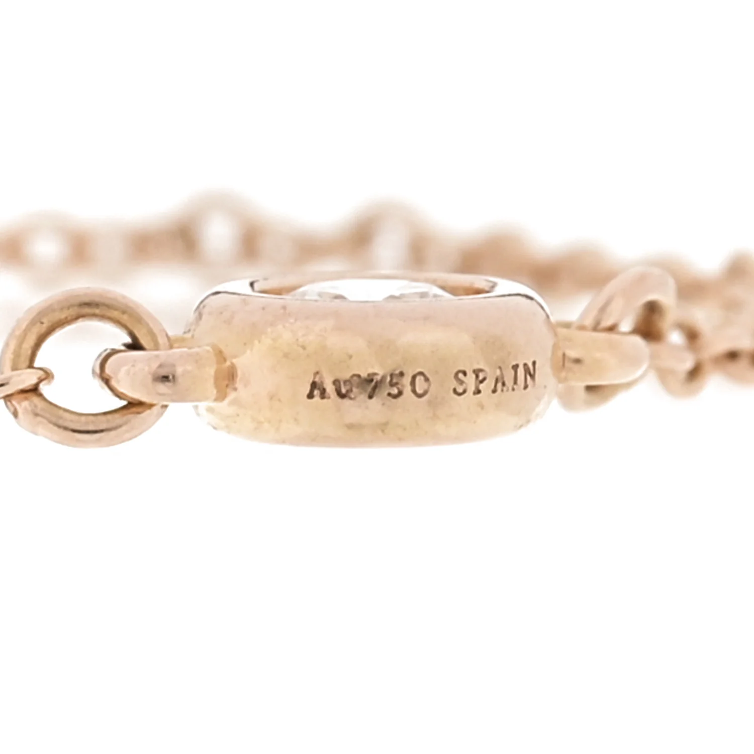 Rose Gold Diamond .07ct Elsa Peretti Diamonds By The Yard Ring 54 7 - Image 5