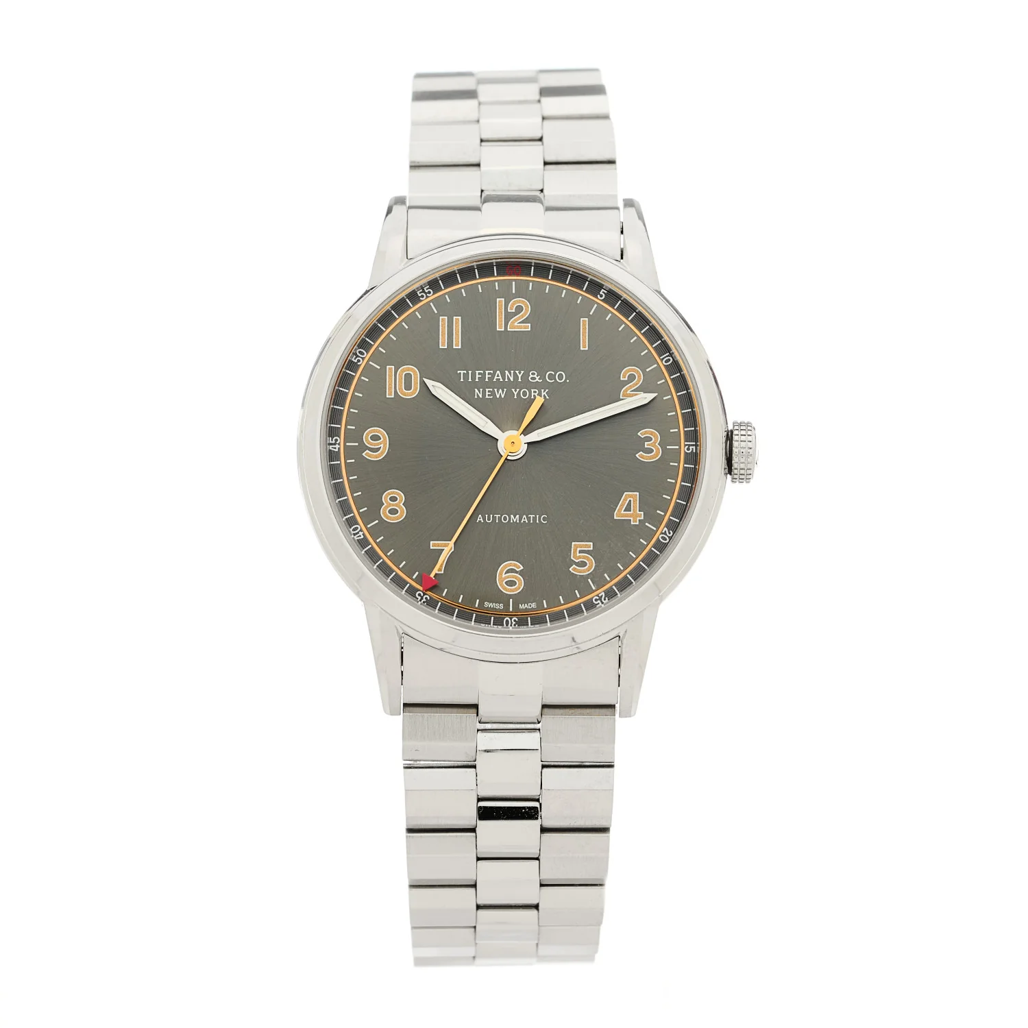 Stainless Steel 34mm CT60 3-Hand Automatic Watch Grey
