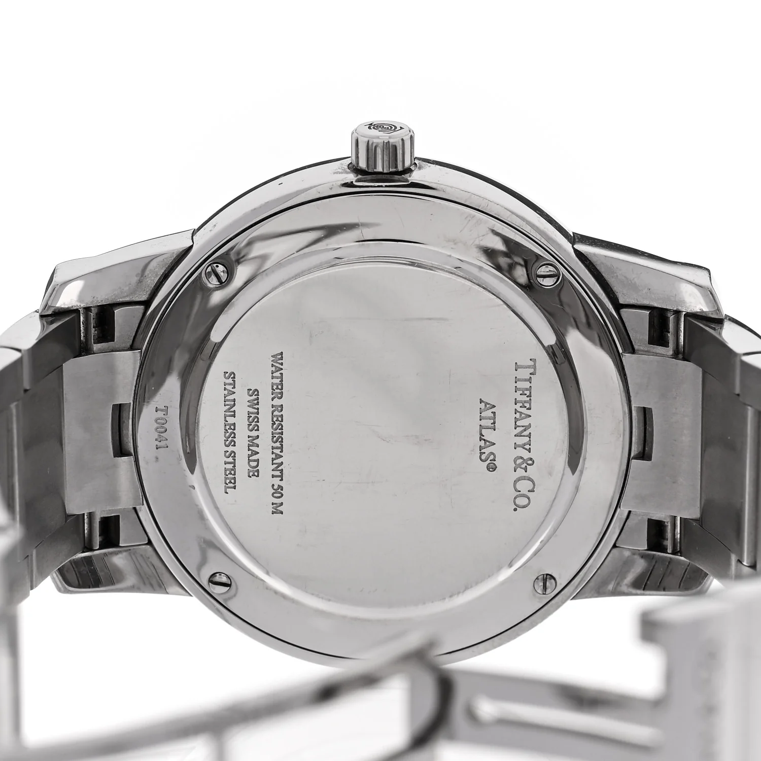 Stainless Steel 37mm Atlas 2-Hand Quartz Watch - Image 4