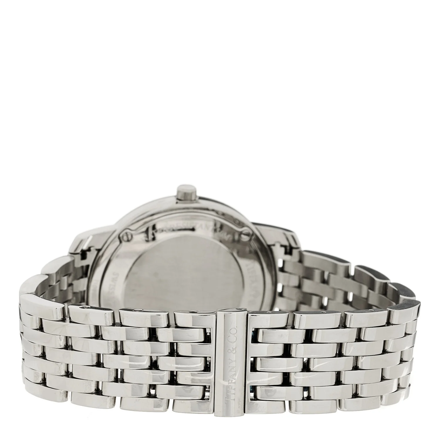Stainless Steel Black Mother of Pearl 37mm Mark Quartz Watch - Image 3