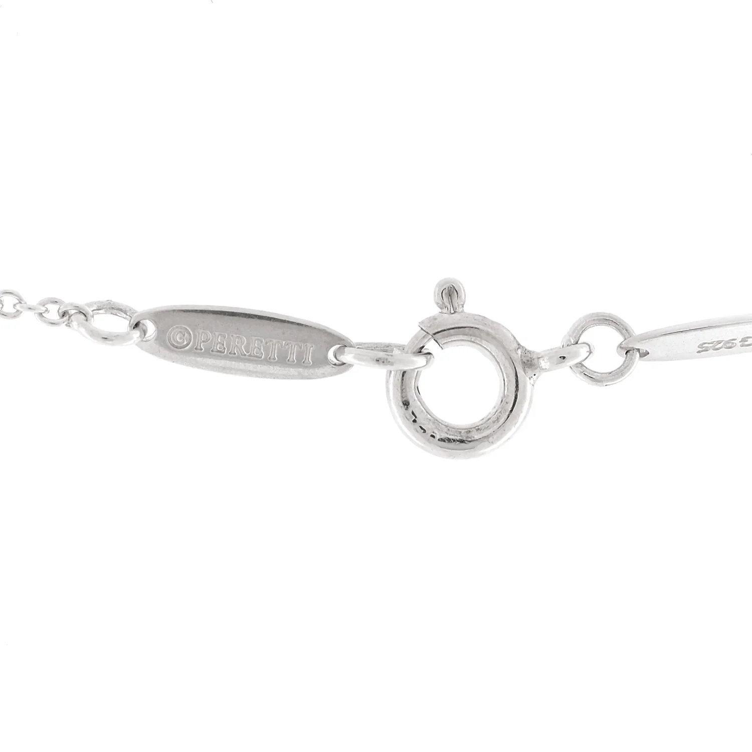 Sterling Silver 16mm Elsa Peretti Open Heart Pendant Necklace - Image 4