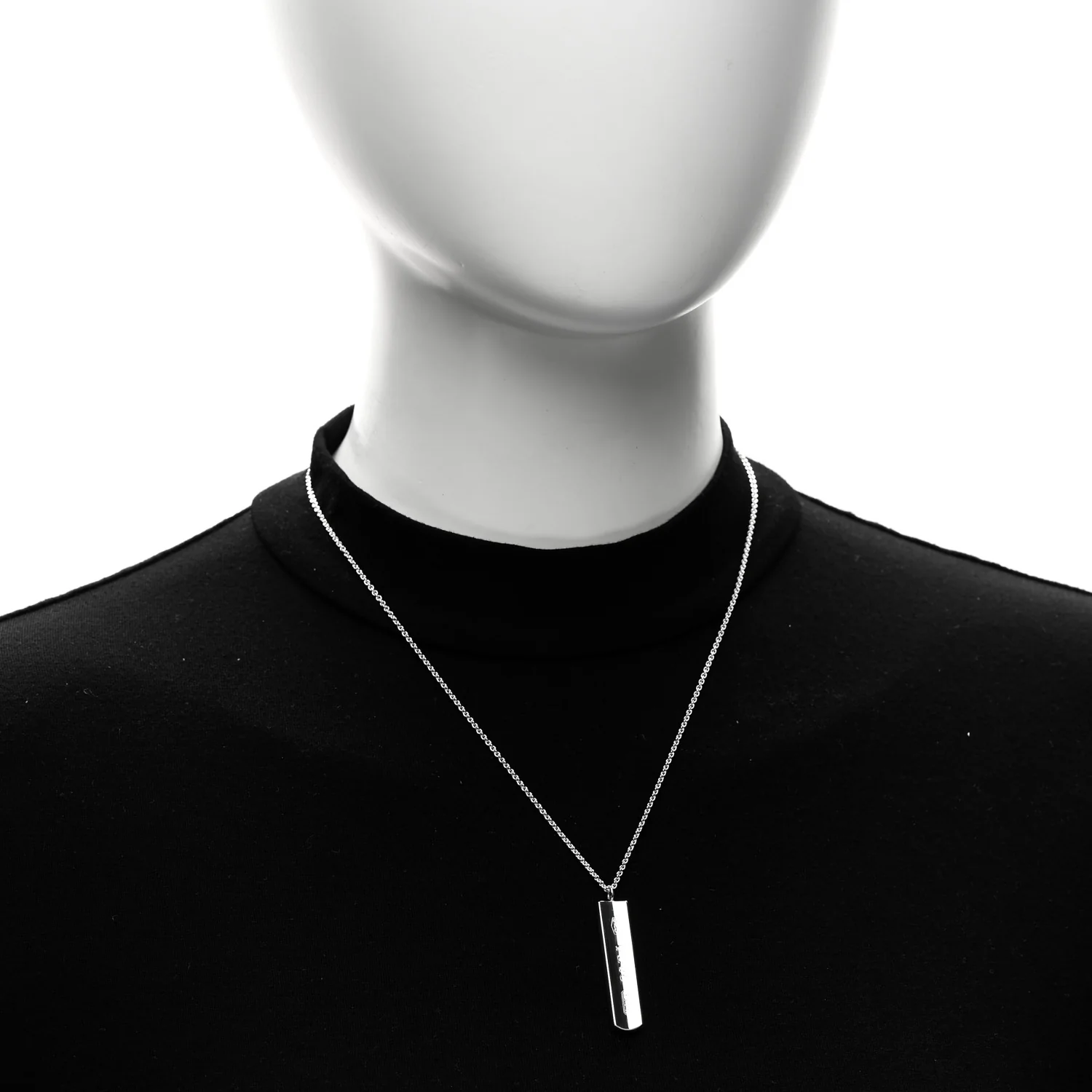 Sterling Silver 1837 Bar Pendant Necklace - Image 2