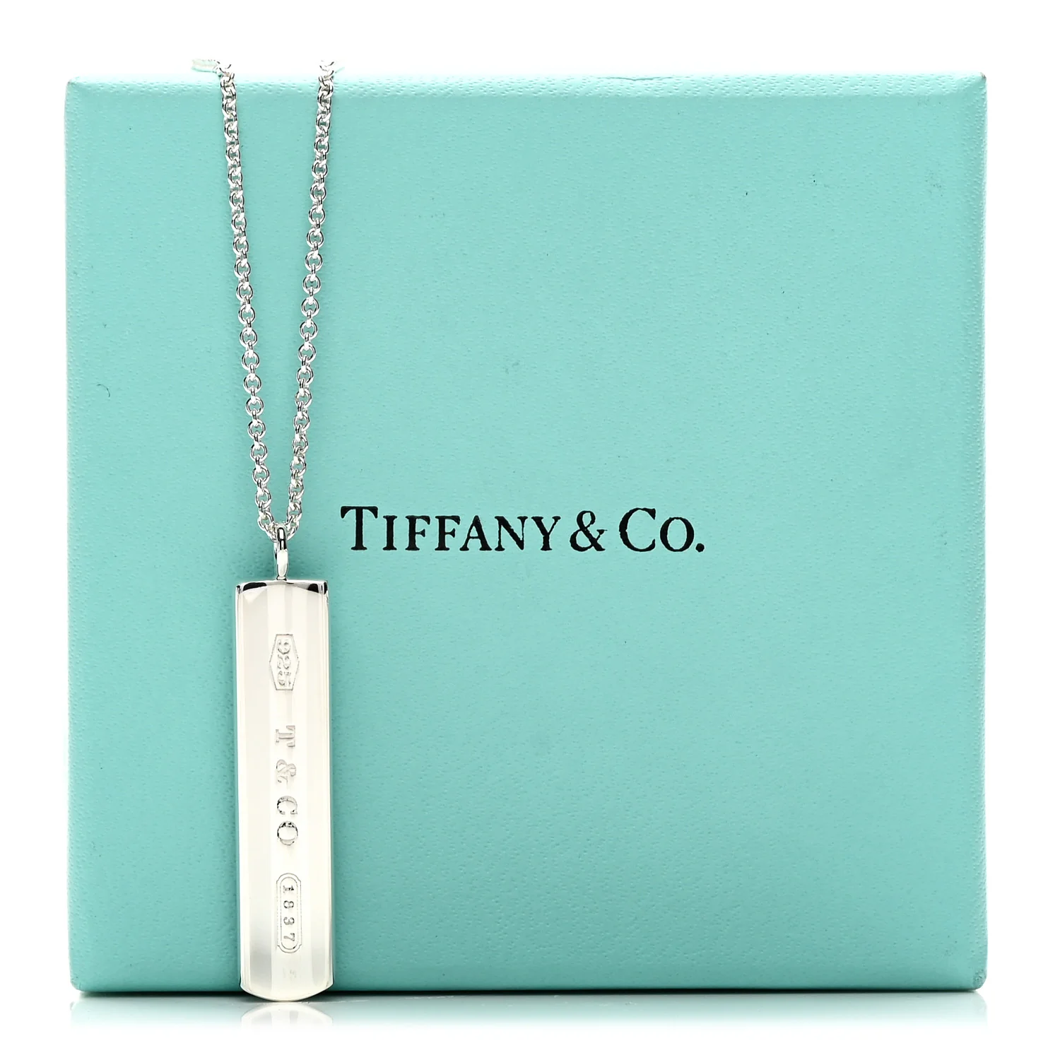 Sterling Silver 1837 Bar Pendant Necklace - Image 6