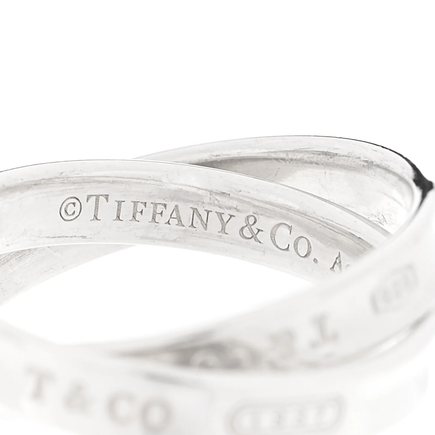 Sterling Silver 1837 Interlocking Circles Ring 54 7 - Image 4