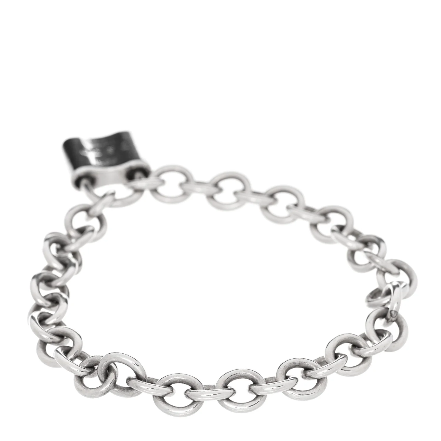 Sterling Silver 1837 Lock Charm Bracelet - Image 2