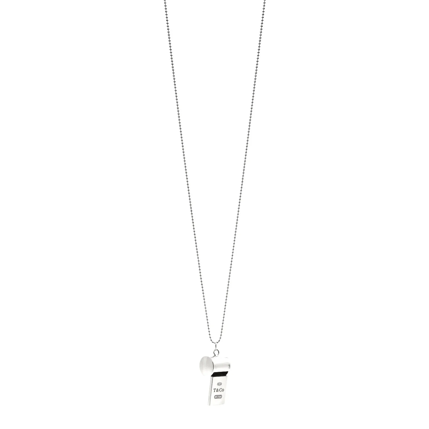 Sterling Silver 1837 Whistle Pendant Necklace
