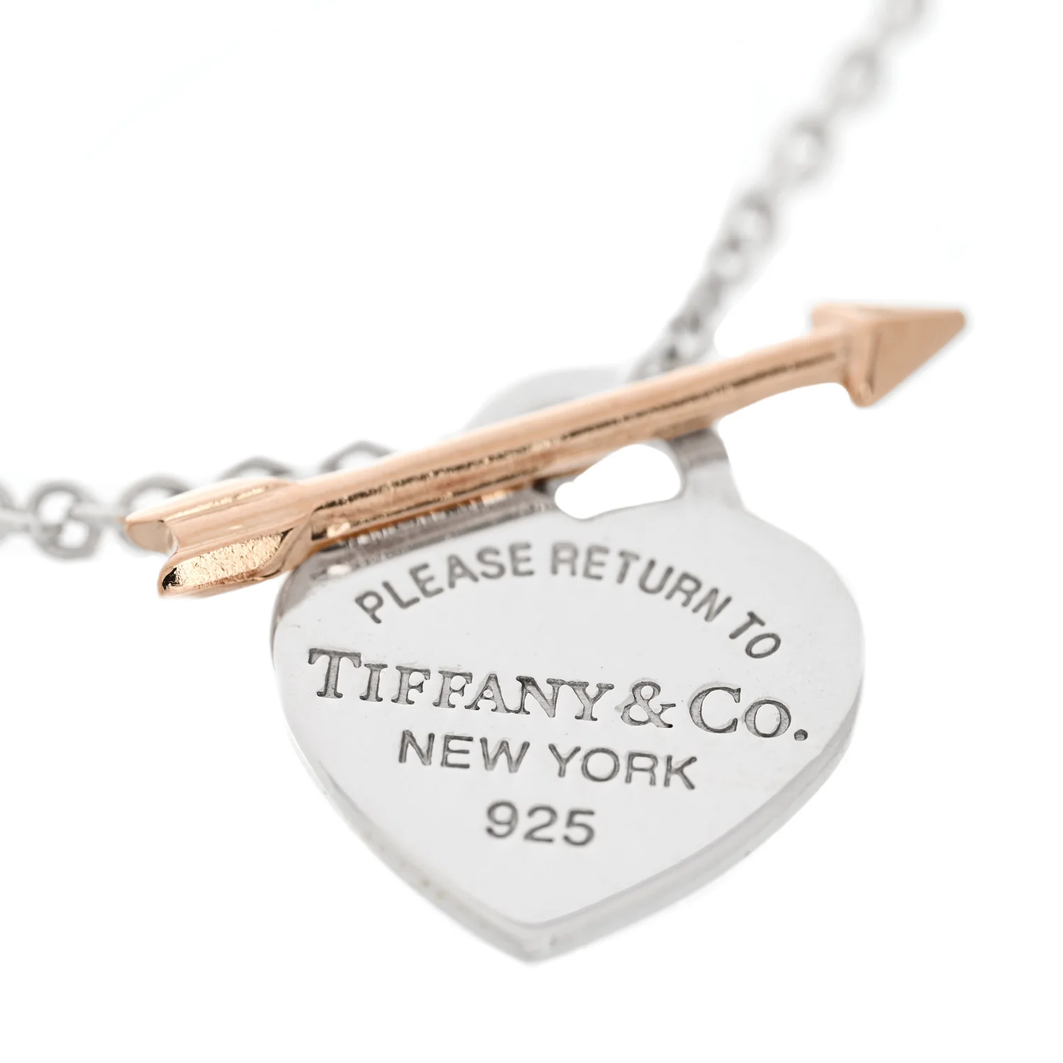 Sterling Silver 18K Rose Gold Return to Tiffany Lovestruck Bracelet - Image 3