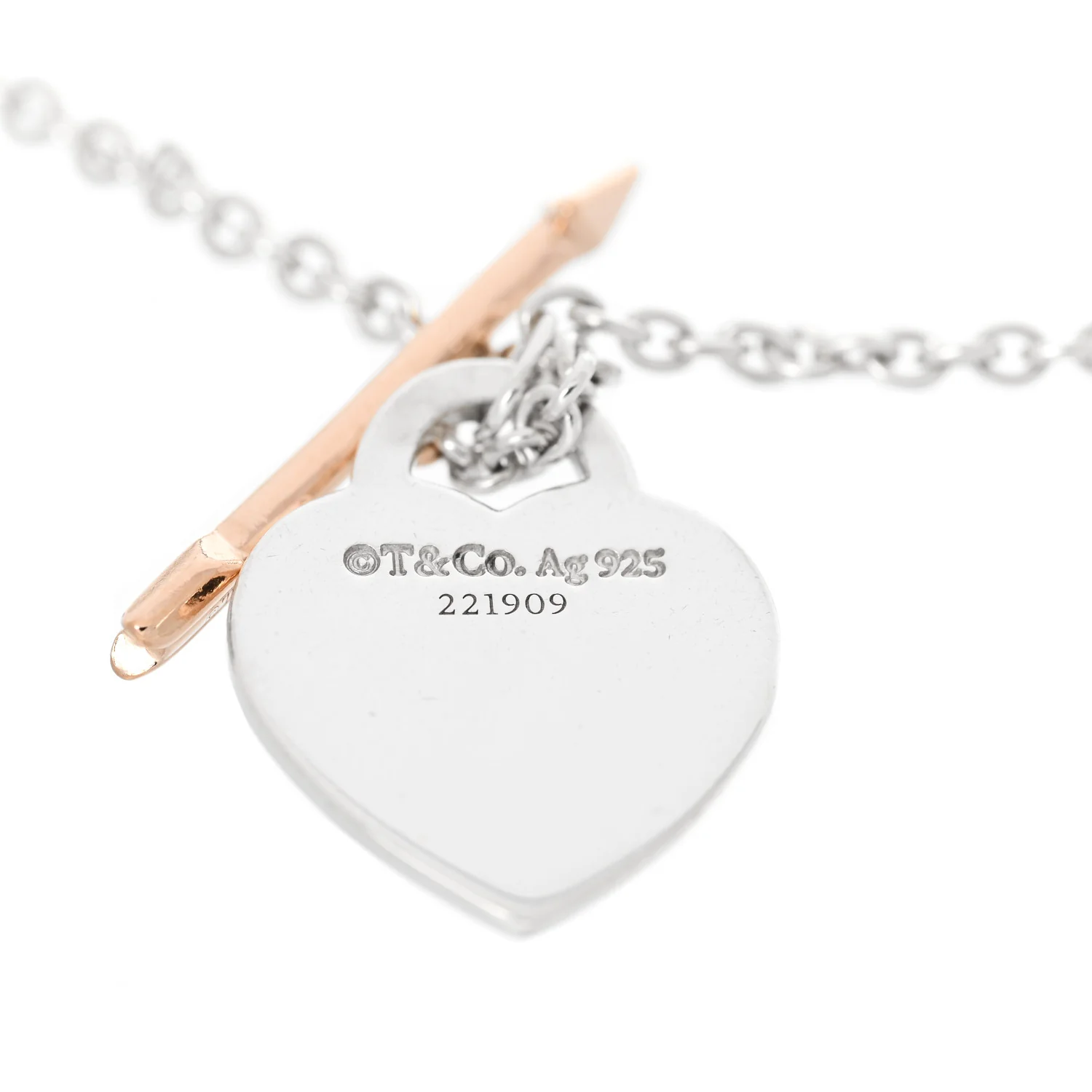 Sterling Silver 18K Rose Gold Return to Tiffany Lovestruck Bracelet - Image 4