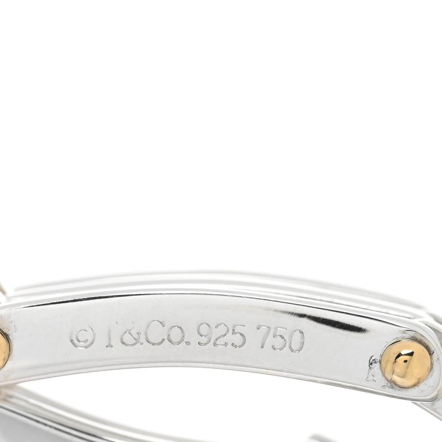 Sterling Silver 18K Yellow Gold Gatelink Bracelet - Image 3