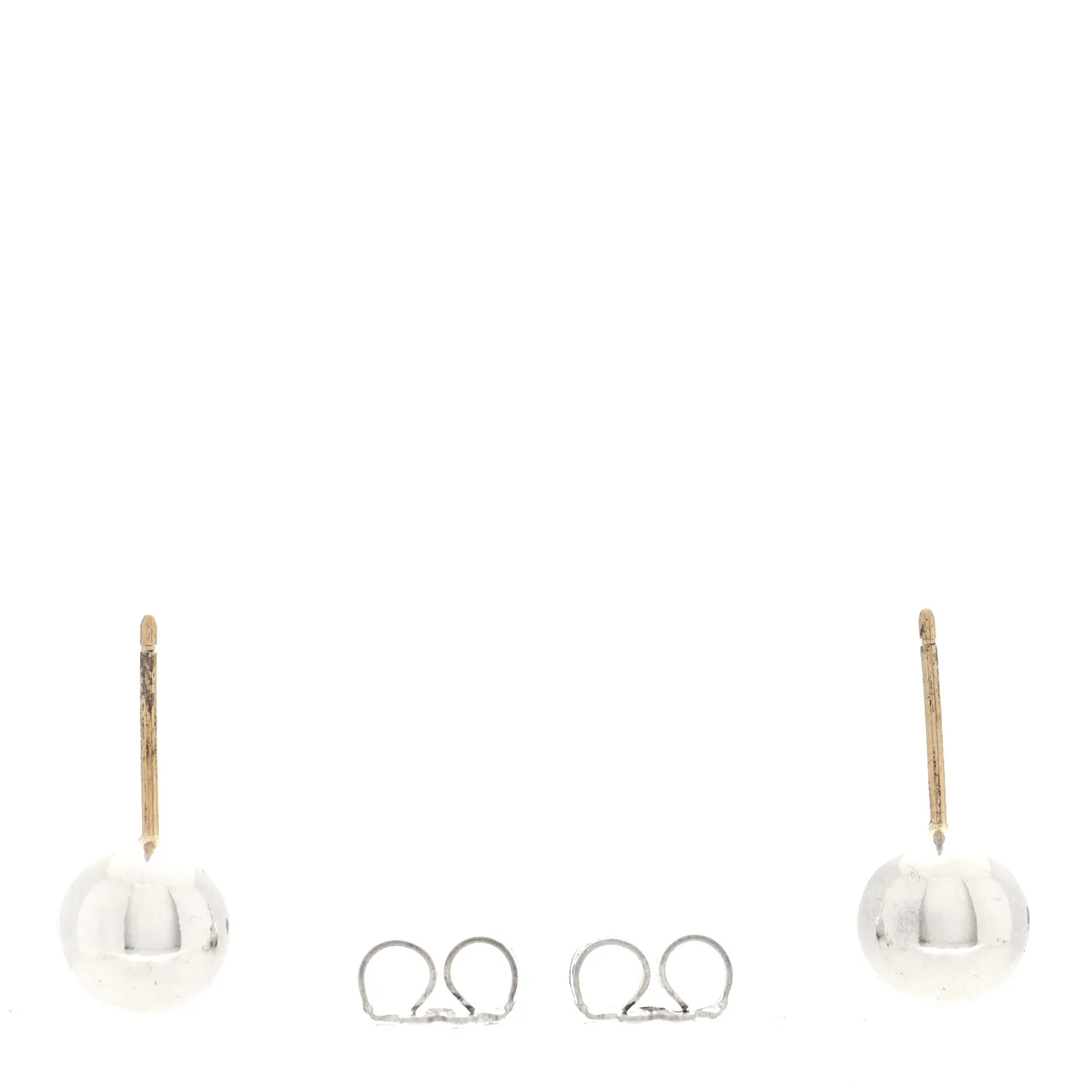 Sterling Silver 8mm Hardwear Ball Earrings - Image 3