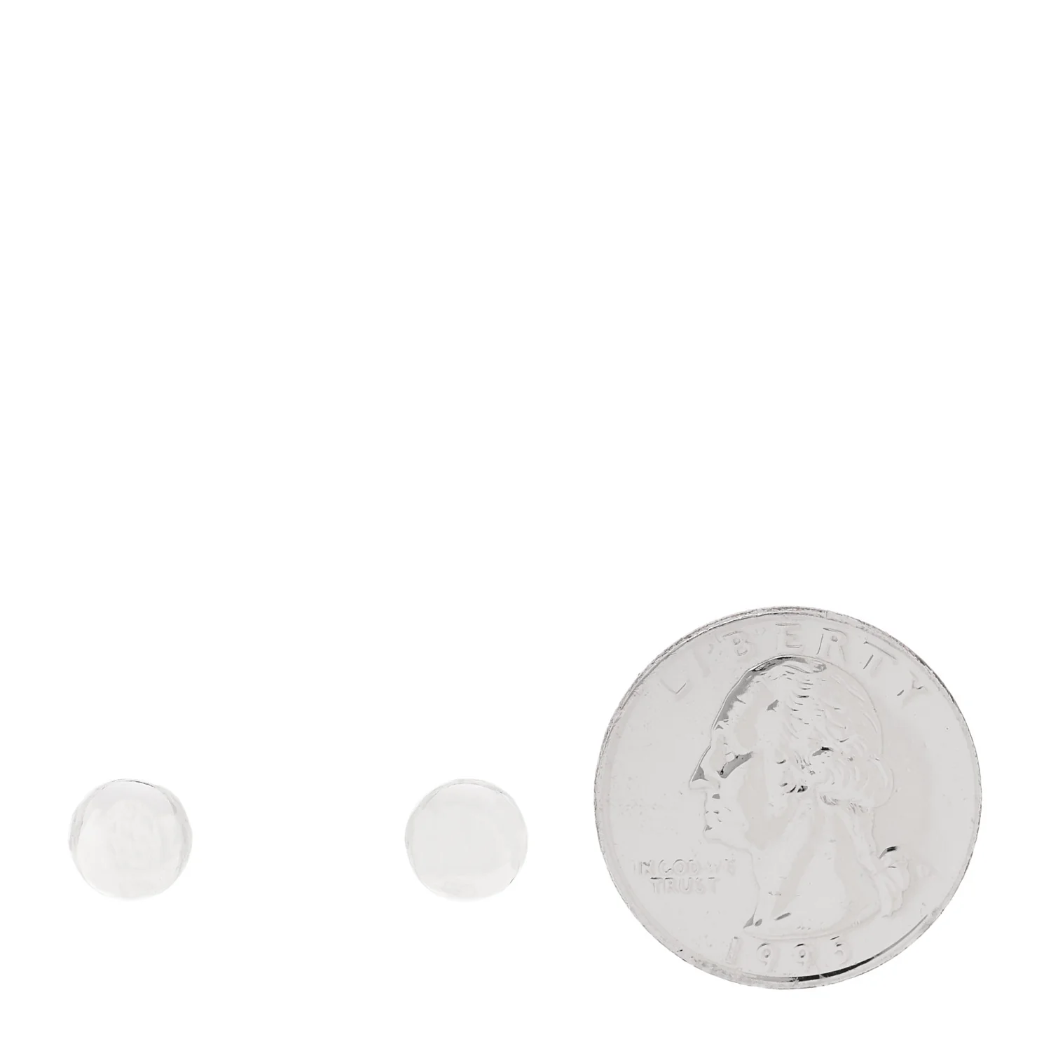 Sterling Silver 8mm Hardwear Ball Earrings - Image 2