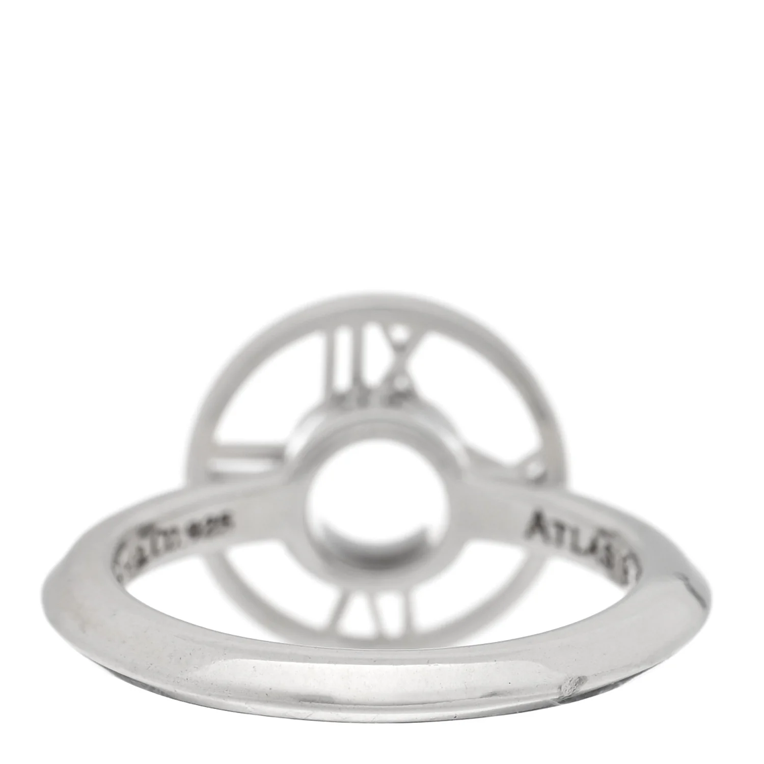 Sterling Silver Atlas Round Medallion Ring 53 6.5 - Image 3