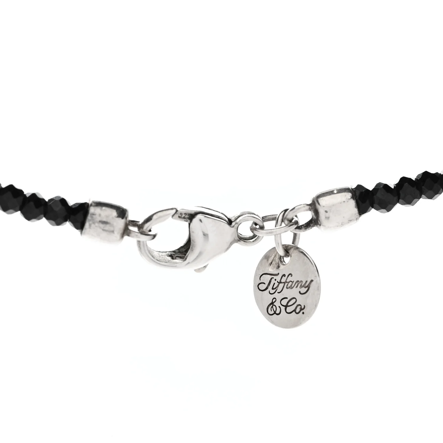 Sterling Silver Black Spinel Ziegfeld Bead Necklace - Image 5