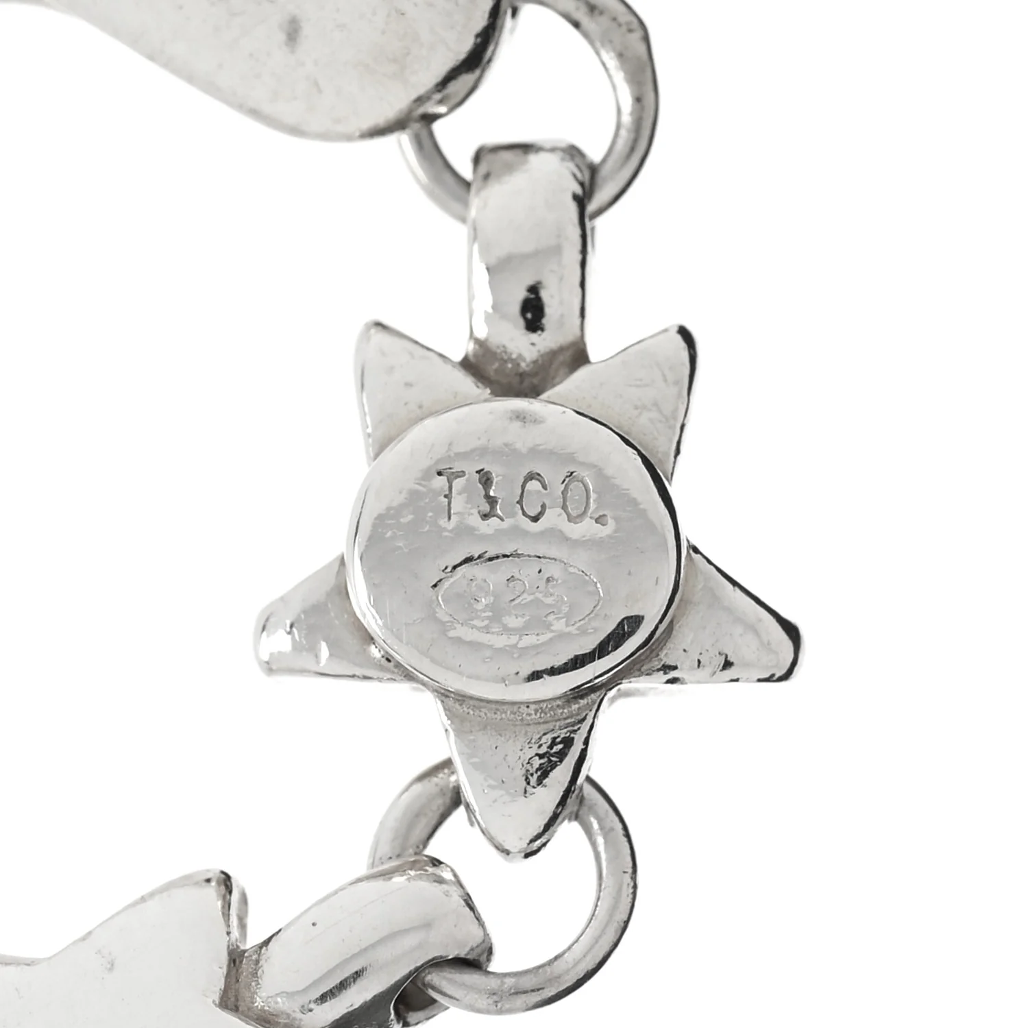 Sterling Silver Chain of Stars Bracelet - Image 3