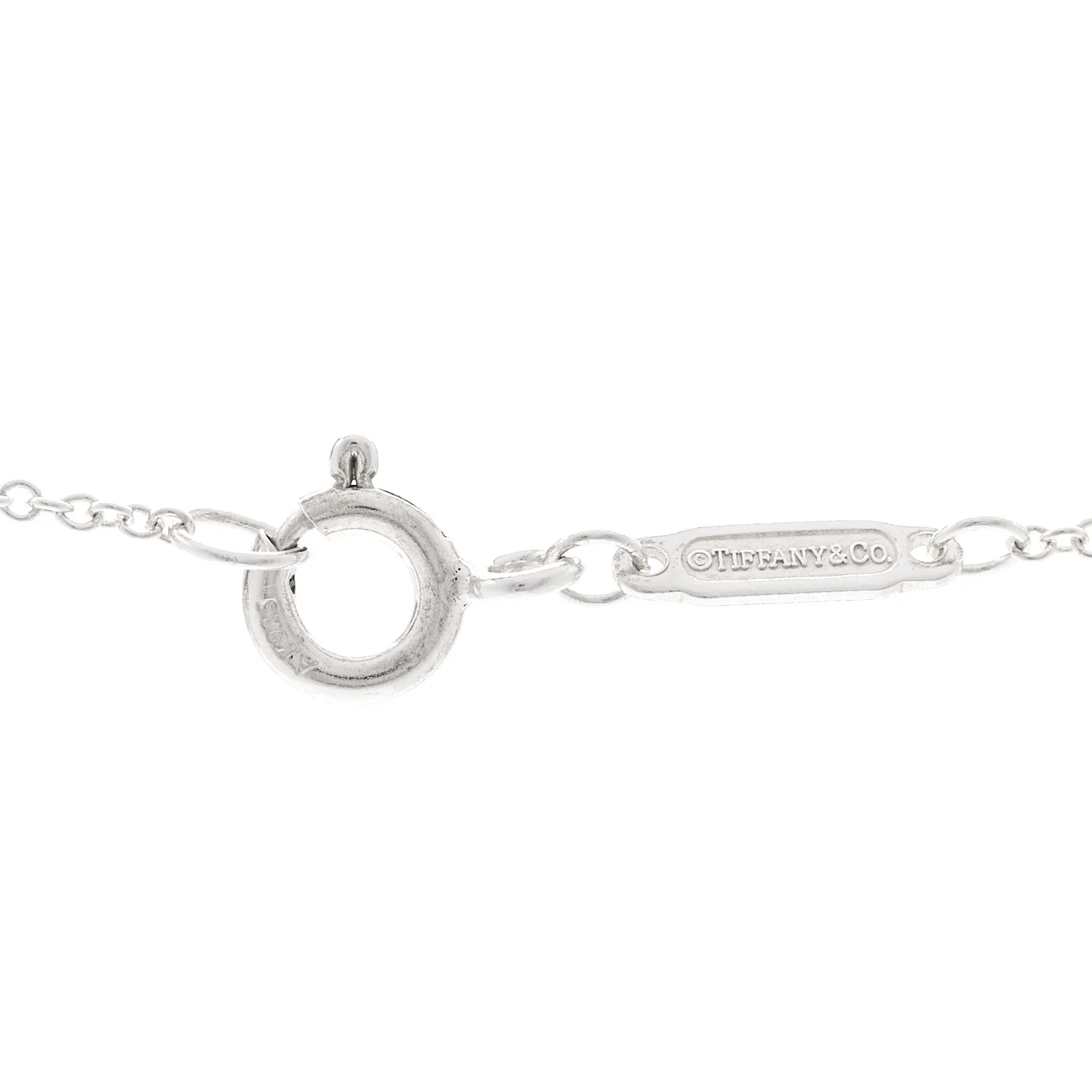 Sterling Silver Diamond Small Return to Tiffany Heart Pendant Necklace - Image 4