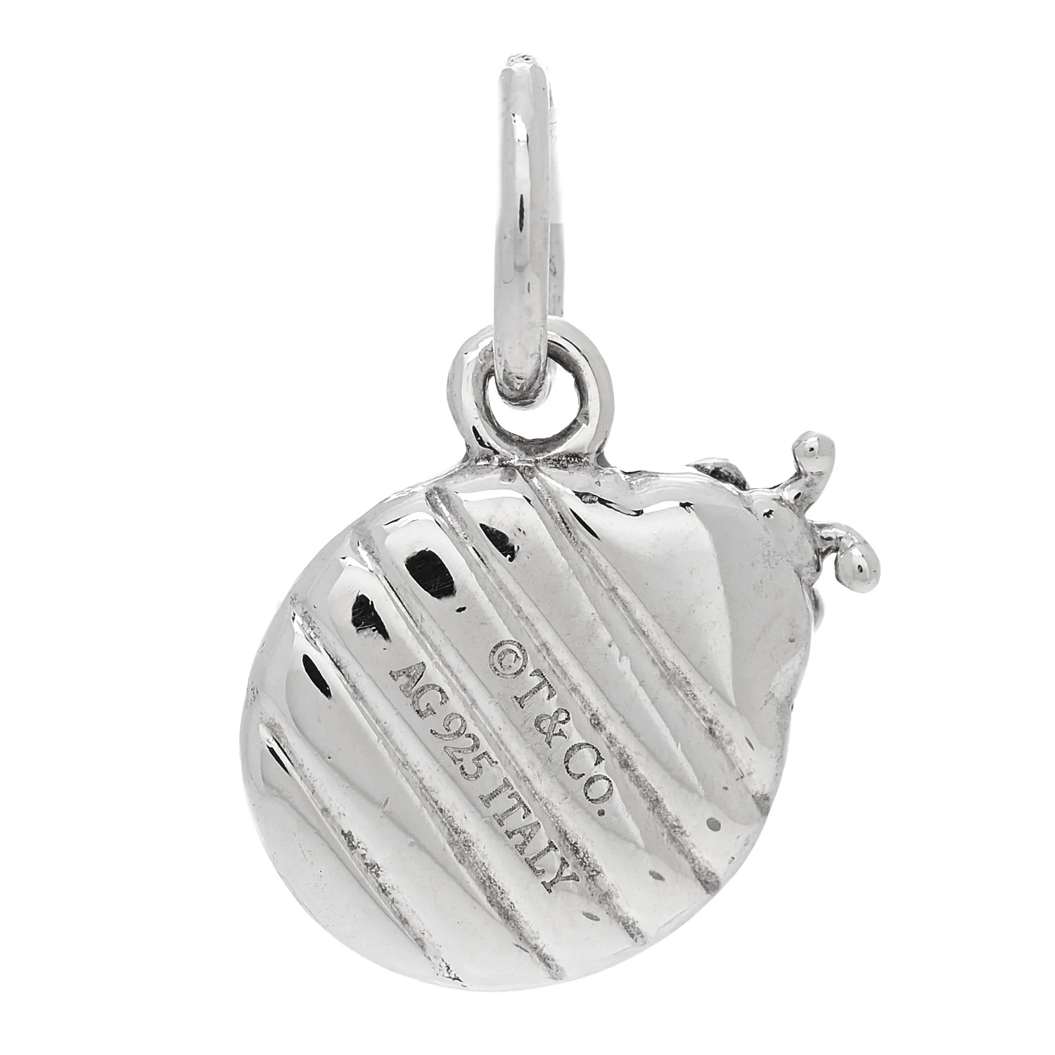 Sterling Silver Enamel Ladybug Charm Blue - Image 3