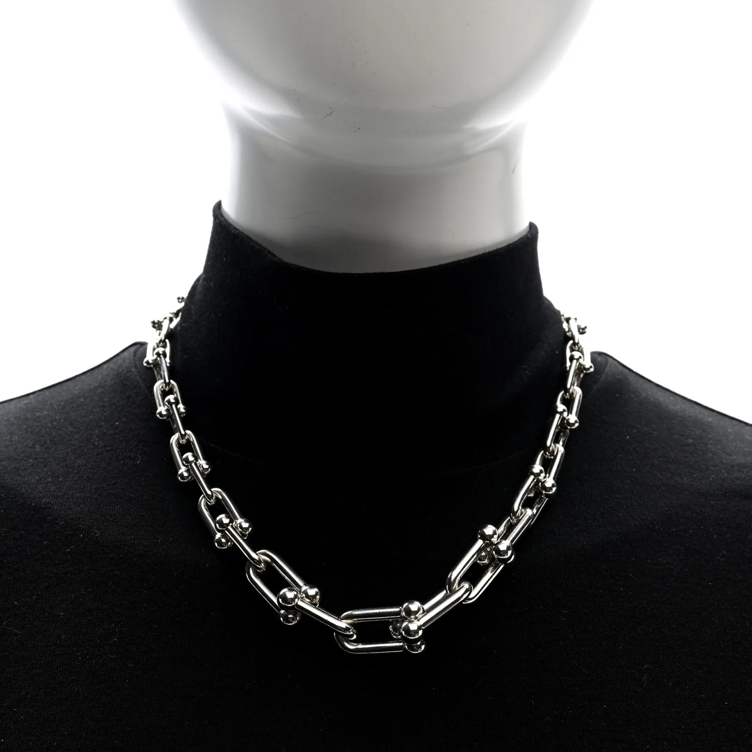 Sterling Silver HardWear Graduated Link Necklace - Image 2