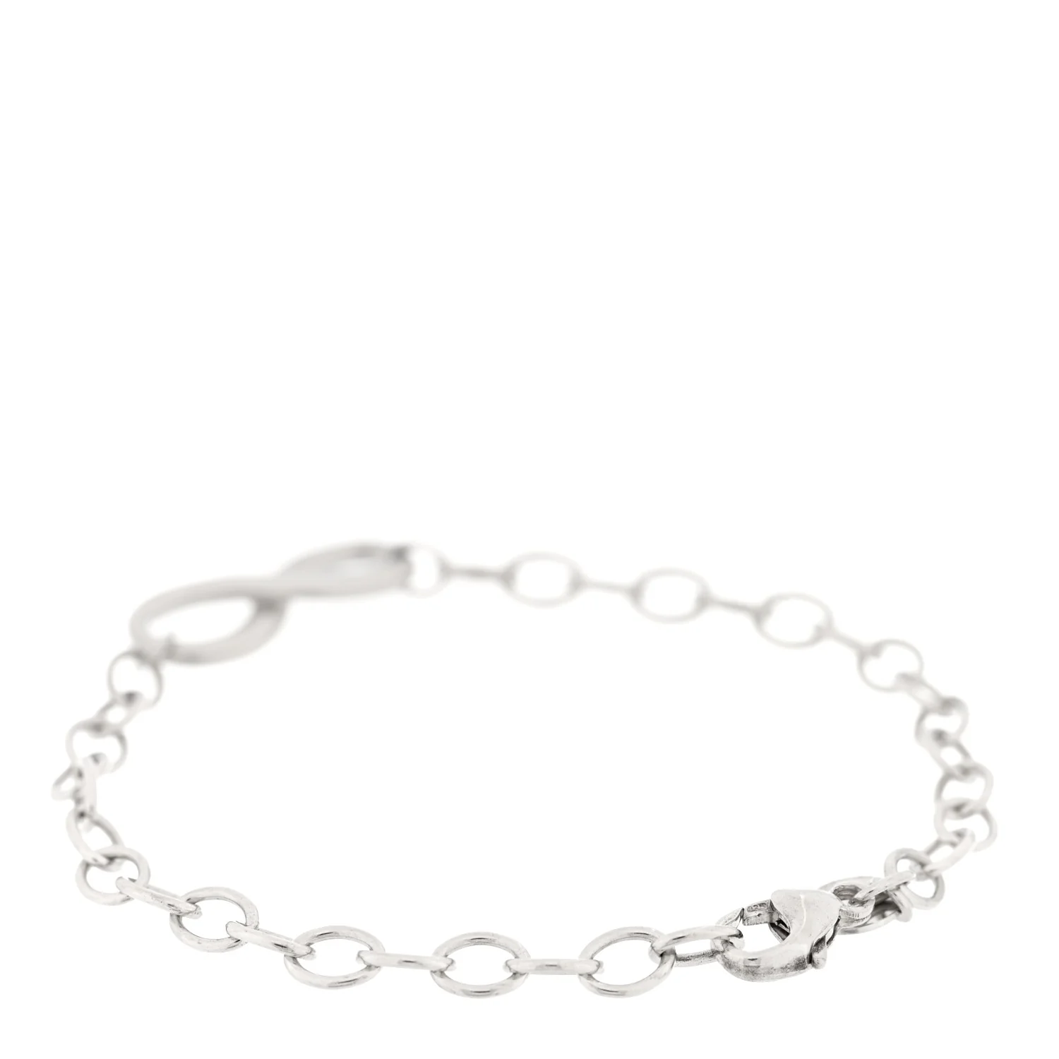 Sterling Silver Infinity Chain Bracelet - Image 2