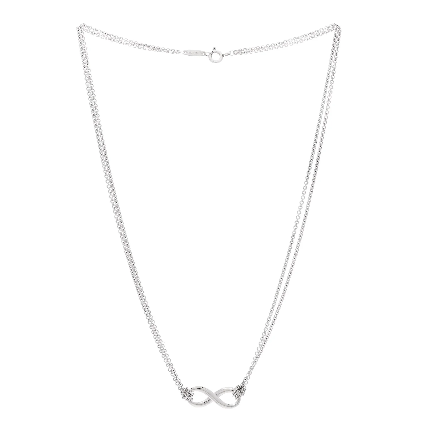 Sterling Silver Infinity Pendant Necklace - Image 3