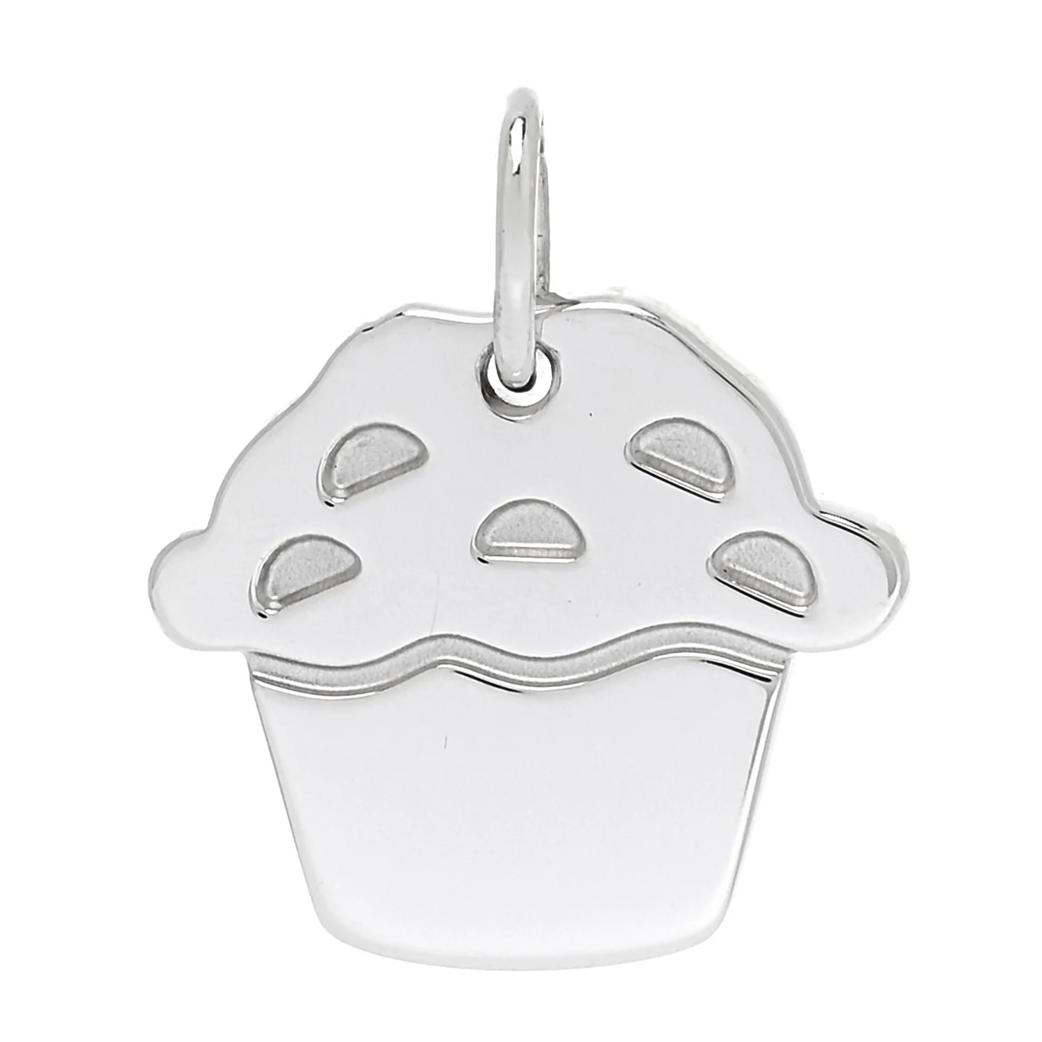 Sterling Silver Love Cupcake Charm