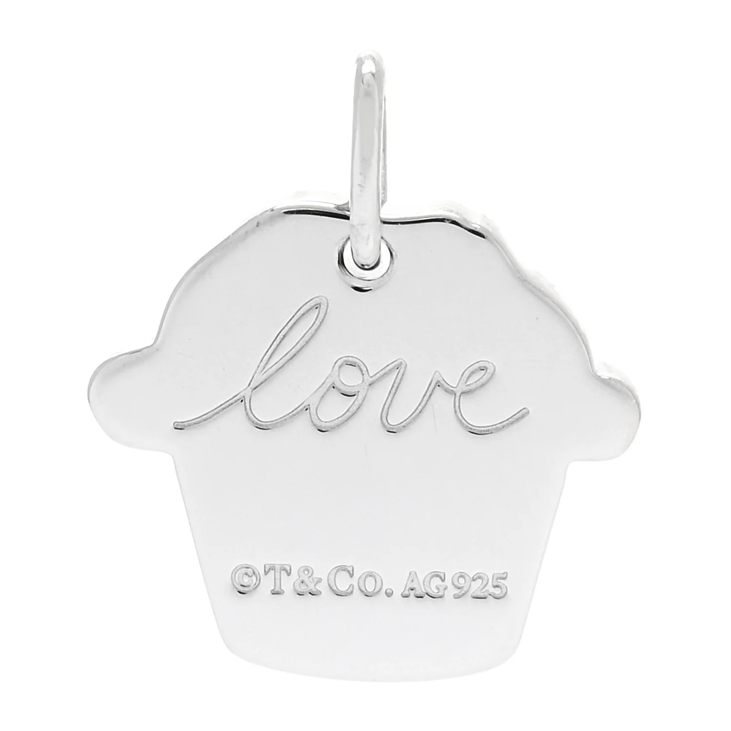 Sterling Silver Love Cupcake Charm - Image 3