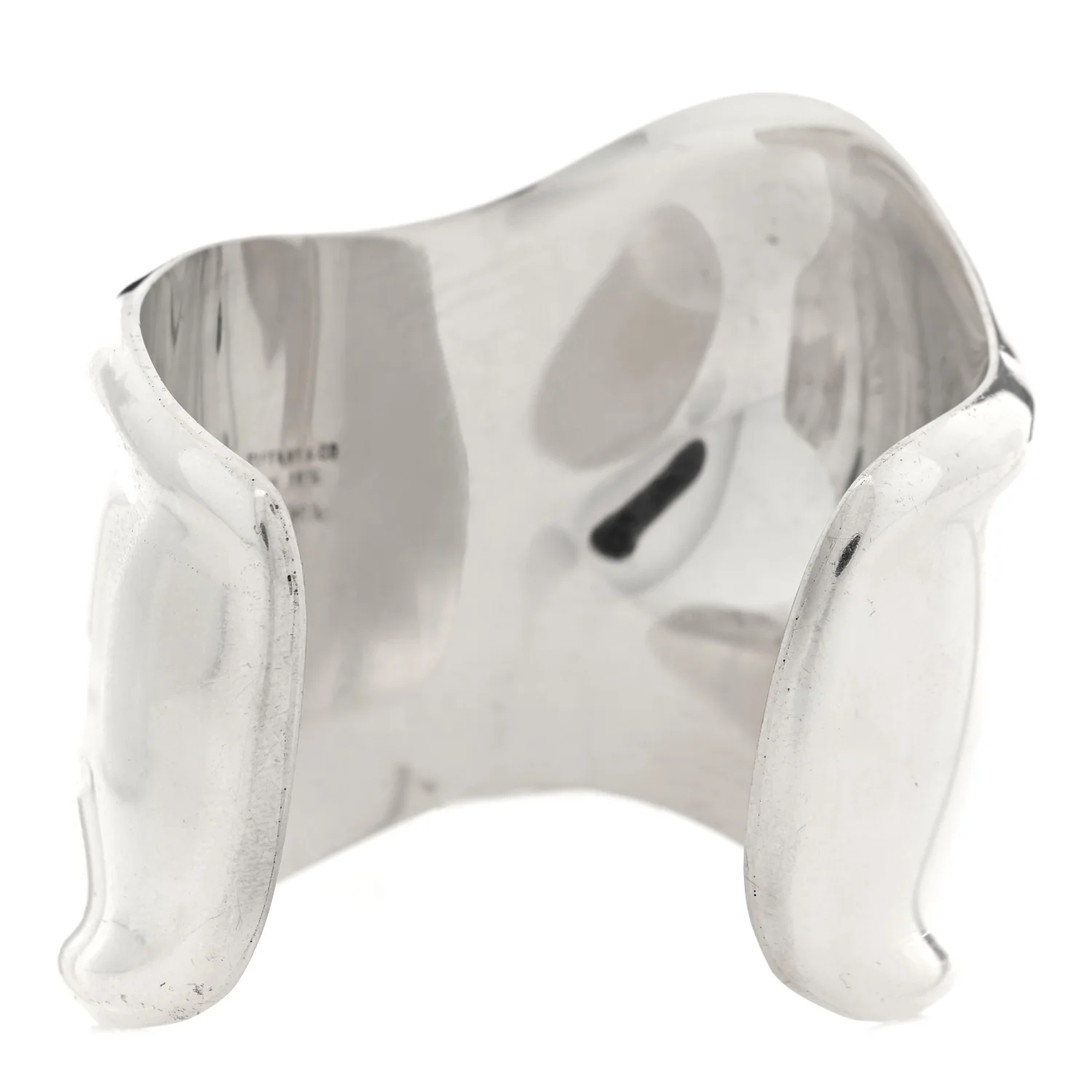 Sterling Silver Medium Elsa Peretti Left Wrist Bone Cuff Bracelet - Image 2