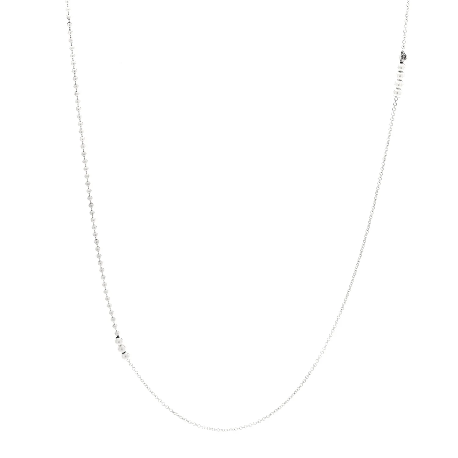 Sterling Silver Mixed Bead Necklace