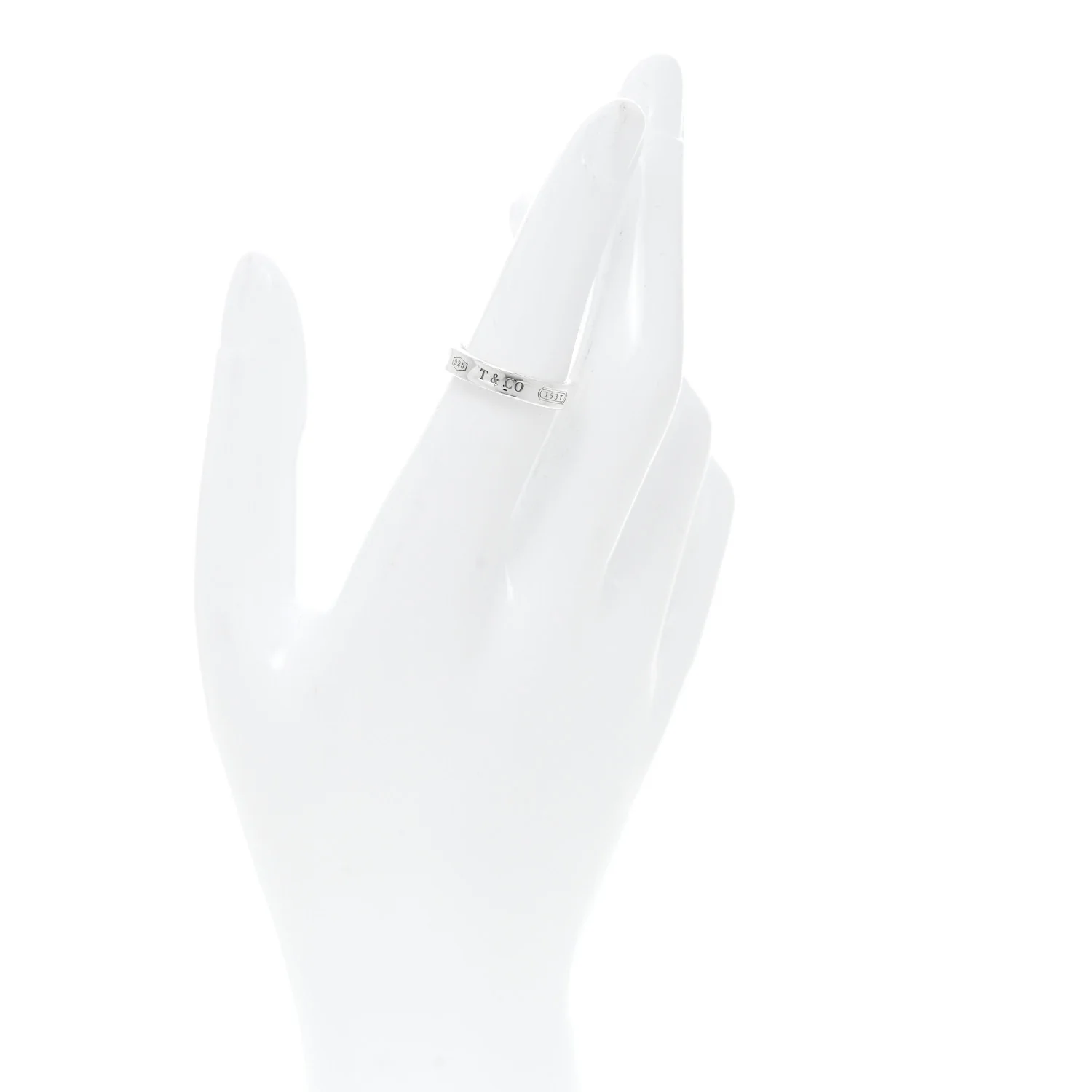 Sterling Silver Narrow 1837 Band Ring 51 5.75 - Image 2