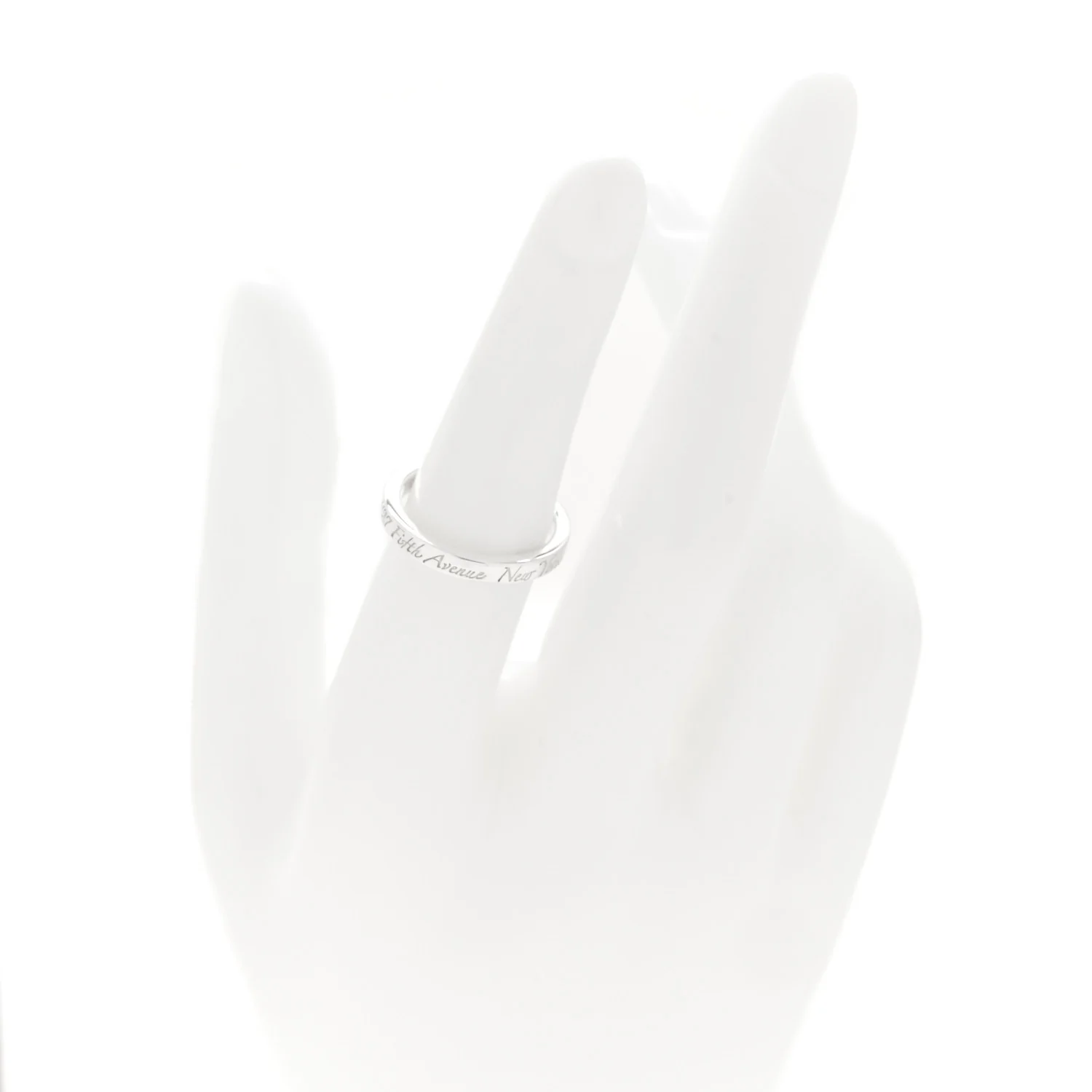 Sterling Silver Narrow Notes Ring 52 6 - Image 2