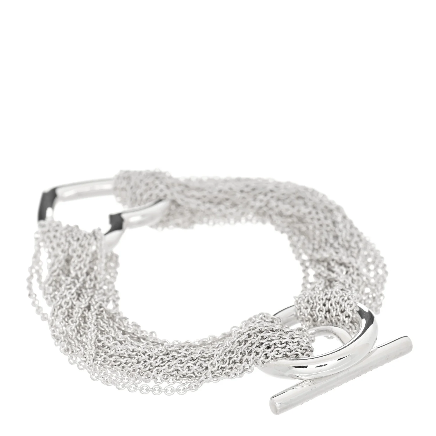 Sterling Silver Open Heart Multi Strand Bracelet - Image 2