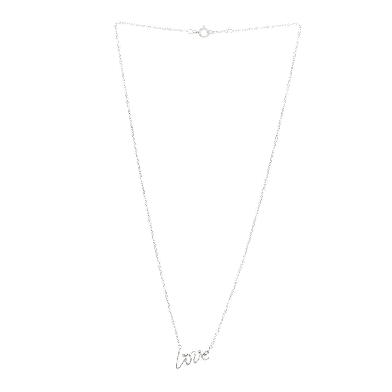 Sterling Silver Paloma Picasso Graffiti Love Pendant Necklace - Image 3