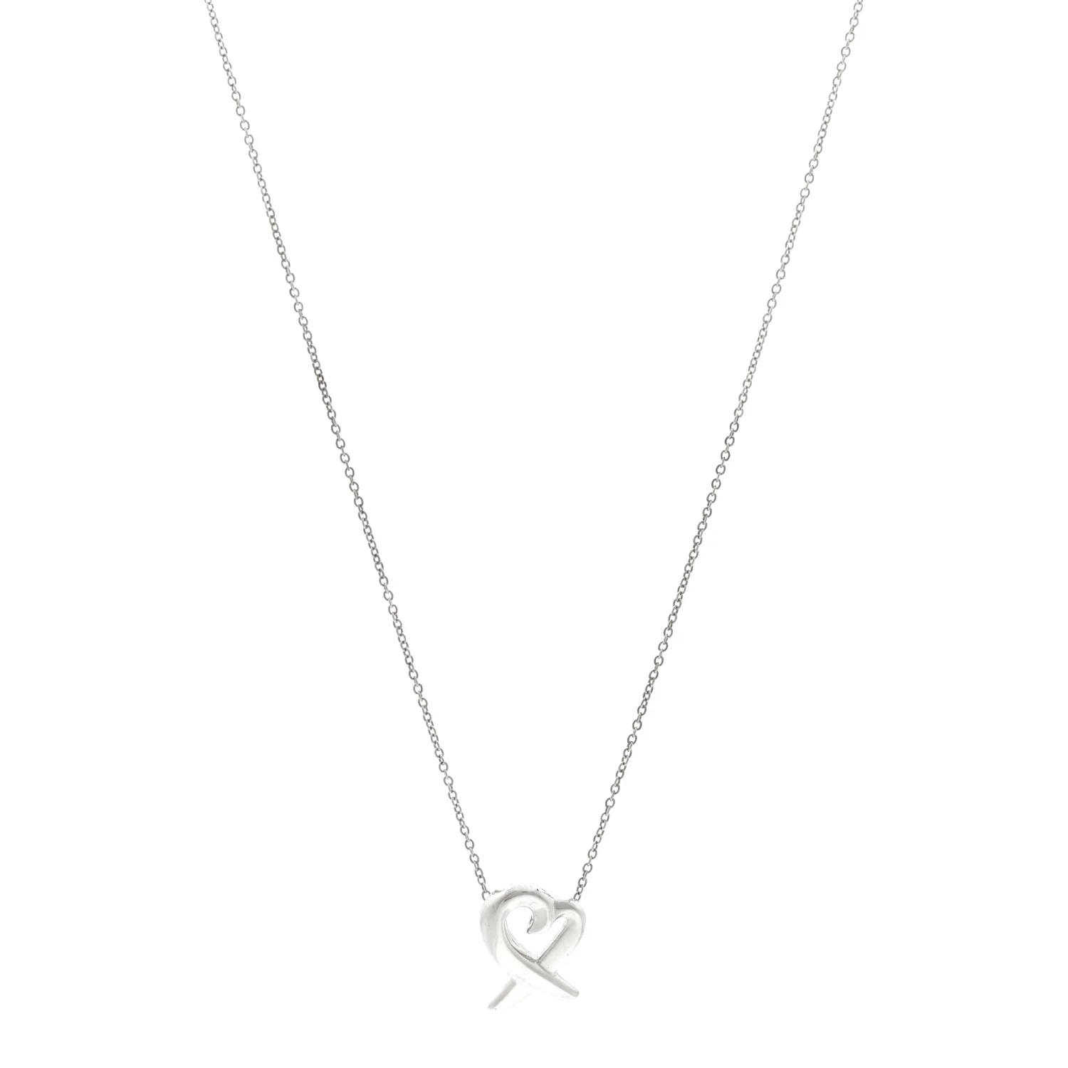 Sterling Silver Paloma Picasso Loving Heart Pendant Necklace