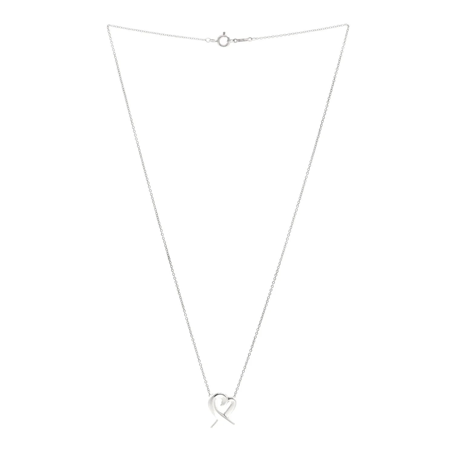 Sterling Silver Paloma Picasso Loving Heart Pendant Necklace - Image 3