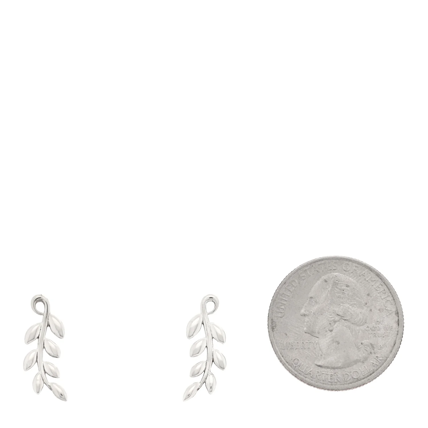 Sterling Silver Paloma Picasso Olive Leaf Climber Earrings - Image 2