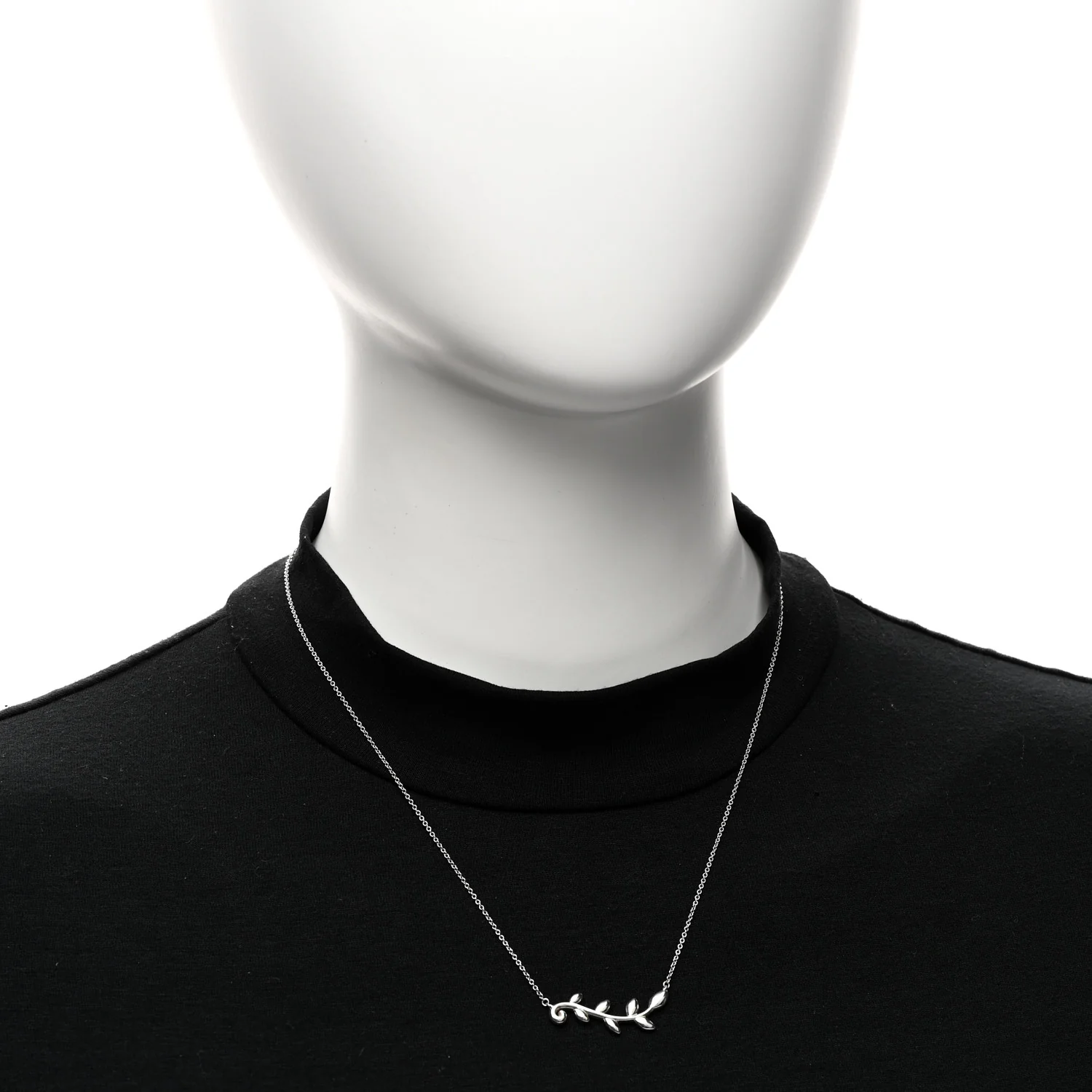 Sterling Silver Paloma Picasso Olive Leaf Vine Pendant Necklace - Image 2