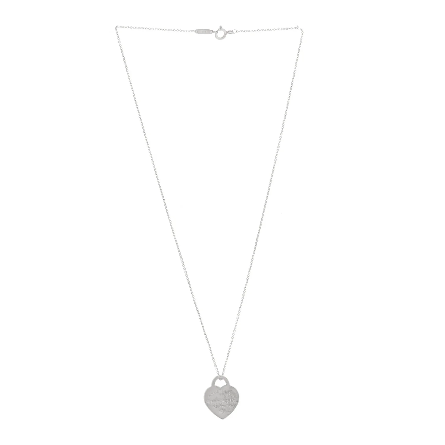 Sterling Silver Small Return To Tiffany Heart Pendant Necklace - Image 3