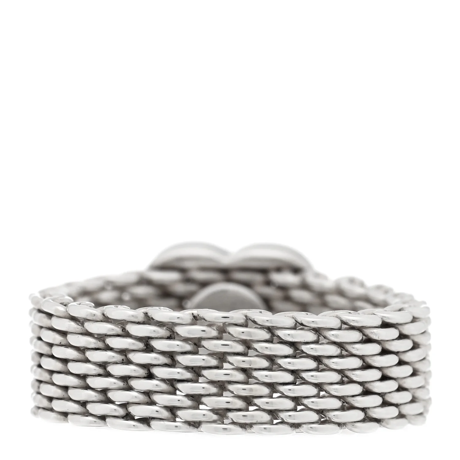 Sterling Silver Somerset Mesh Heart Ring 52 6 - Image 3