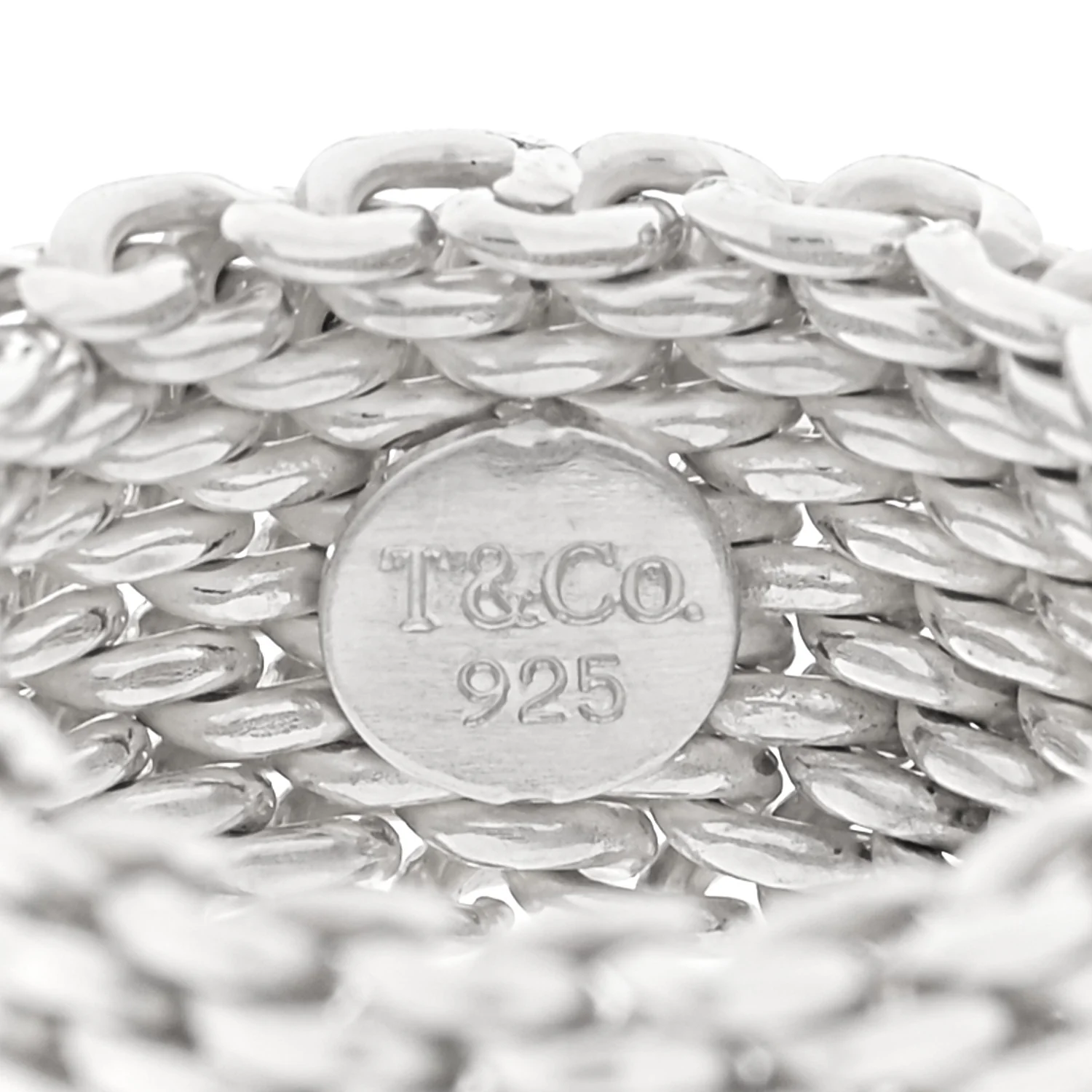 Sterling Silver Somerset Mesh Ring 46 3.75 - Image 4