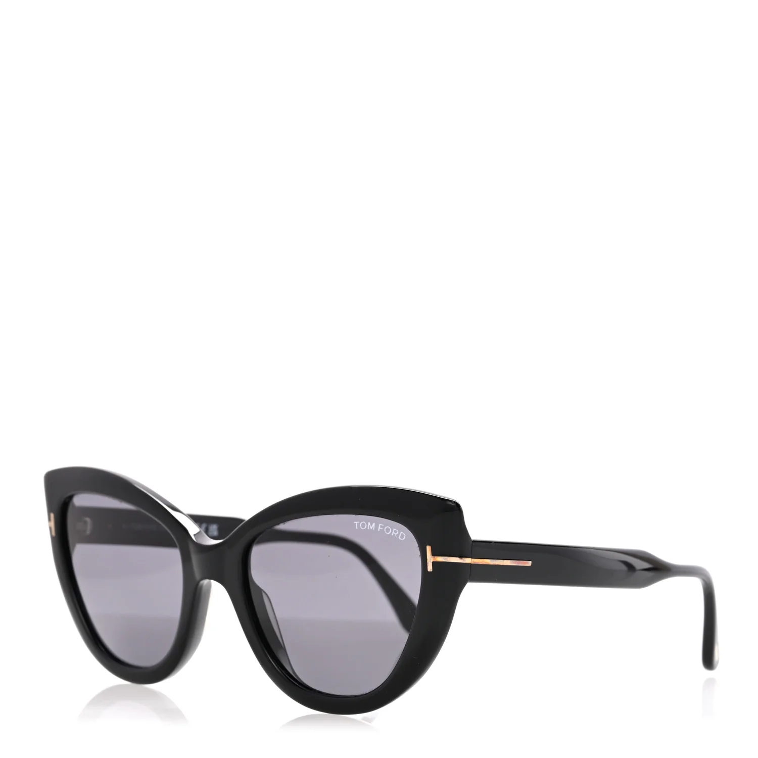 Acetate Anya Cat Eye Sunglasses TF762 Black