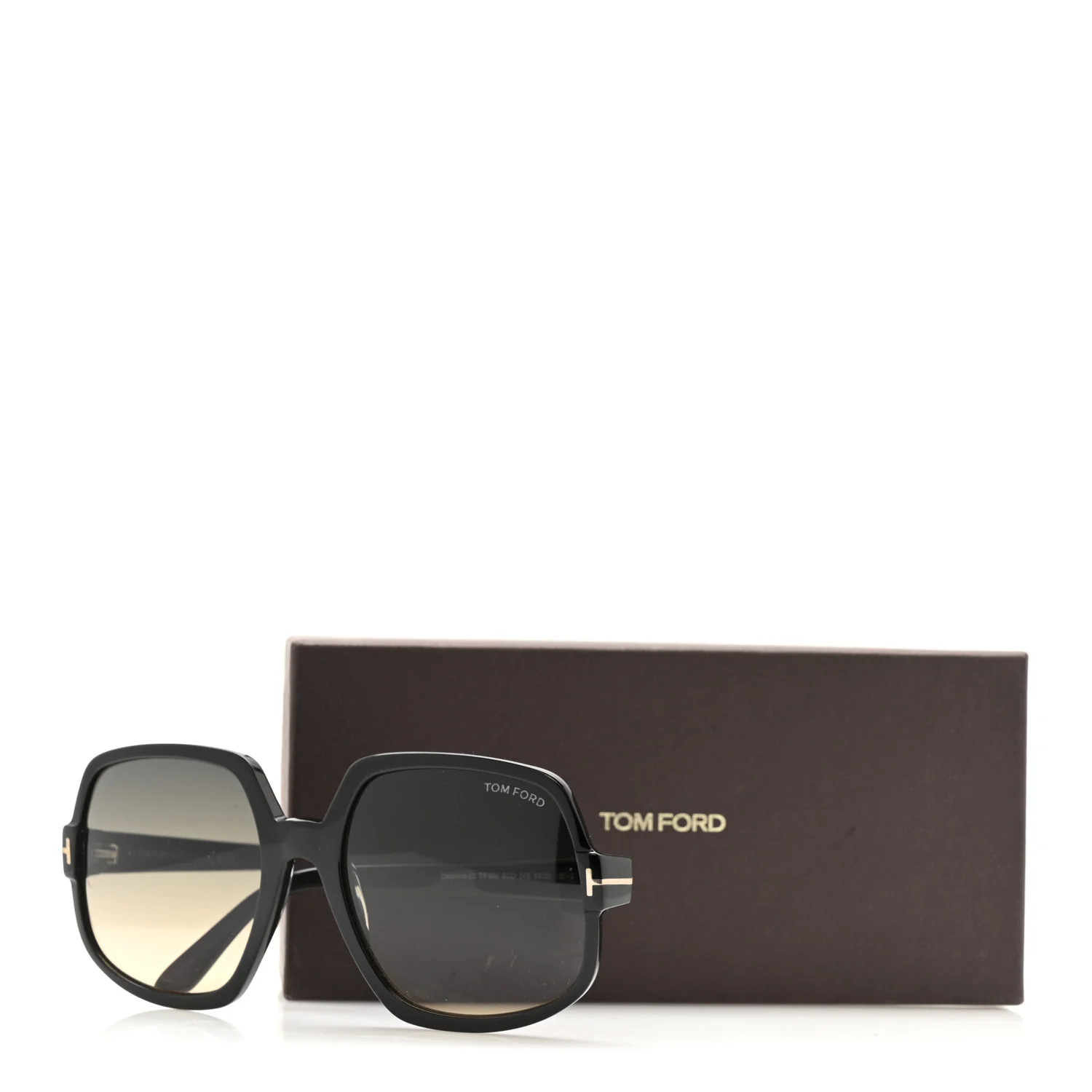Acetate Delphine Sunglasses TF992 Black - Image 8