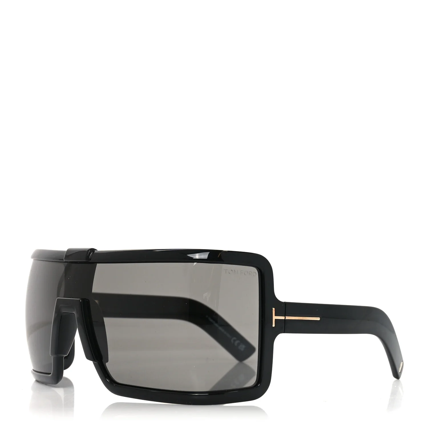 Acetate Parker Square Shield Sunglasses TF1118 Black