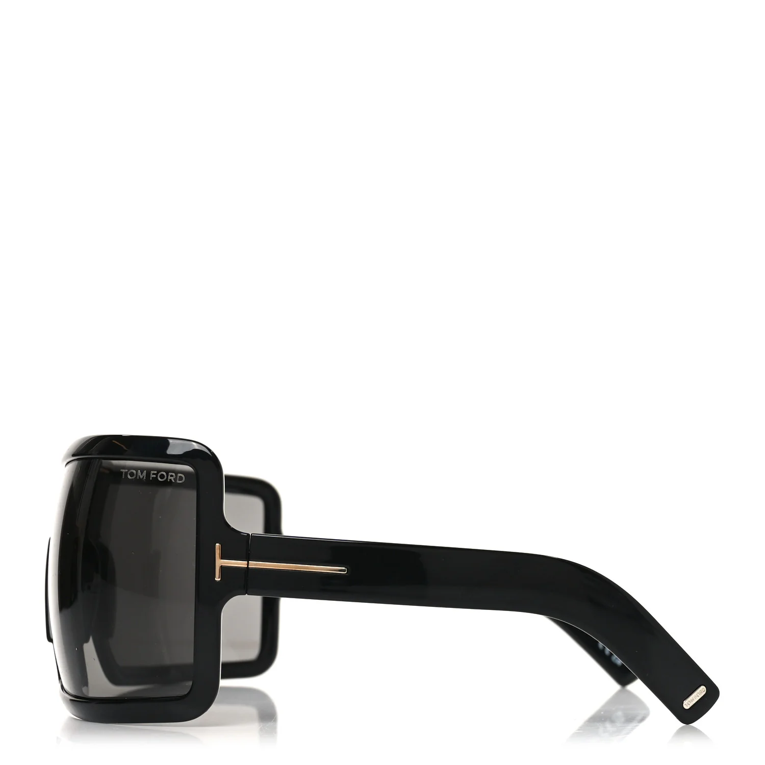 Acetate Parker Square Shield Sunglasses TF1118 Black - Image 3