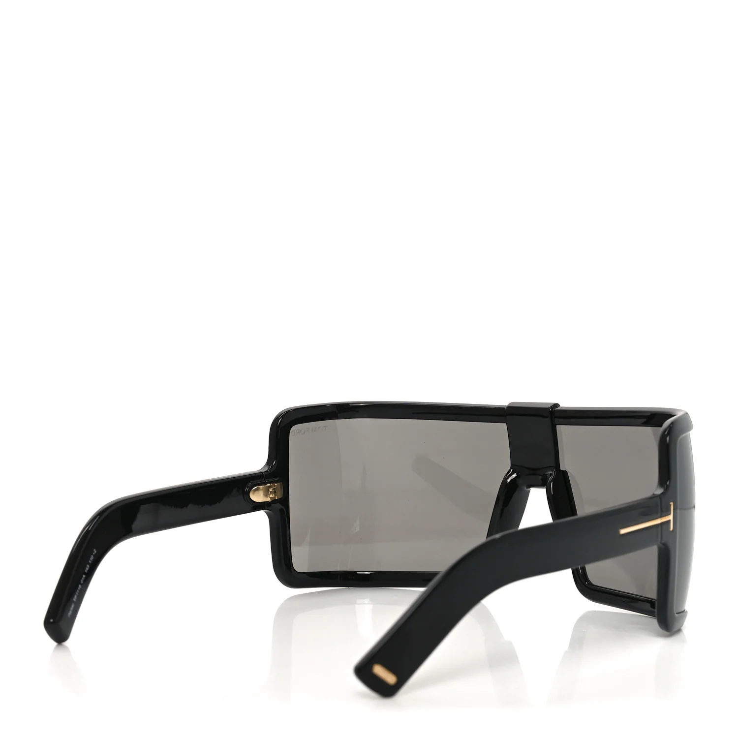 Acetate Parker Square Shield Sunglasses TF1118 Black - Image 4