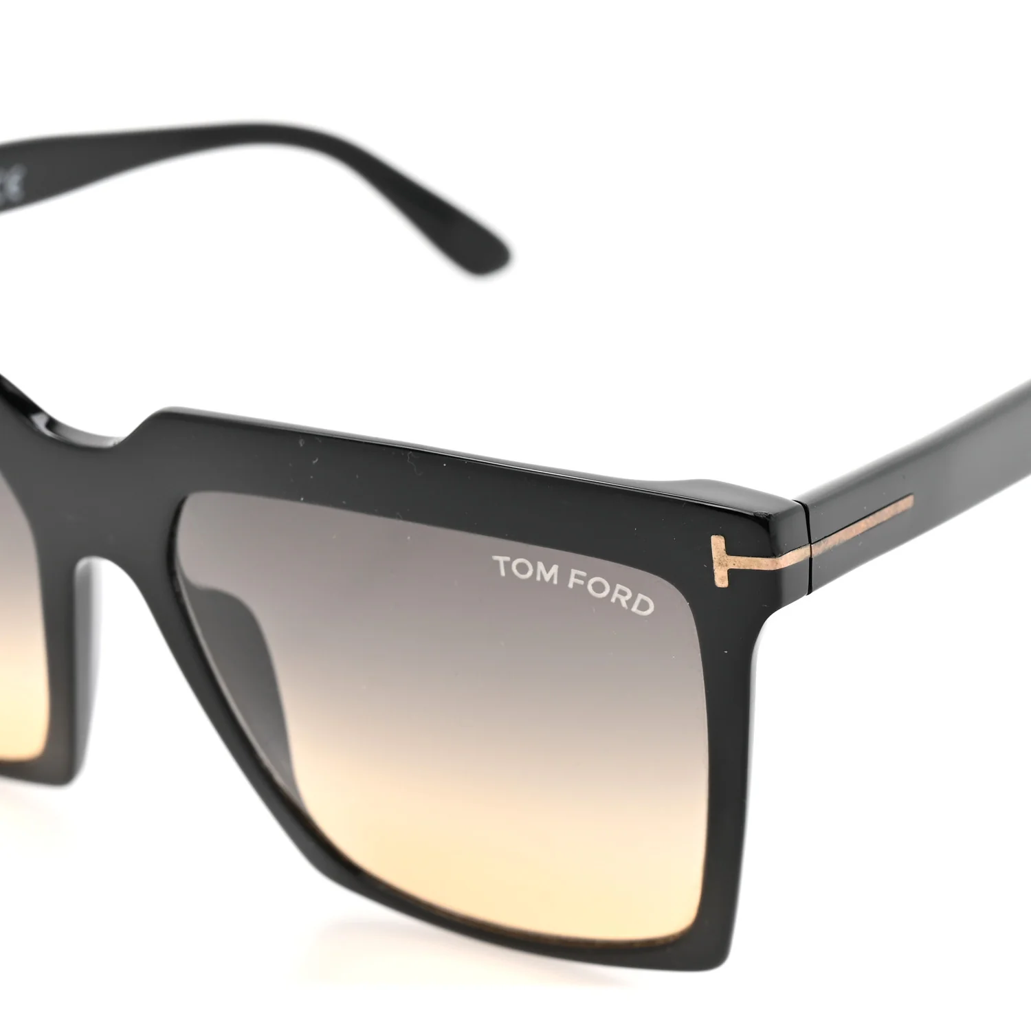 Acetate Sabrina Square Sunglasses TF764 Black - Image 14