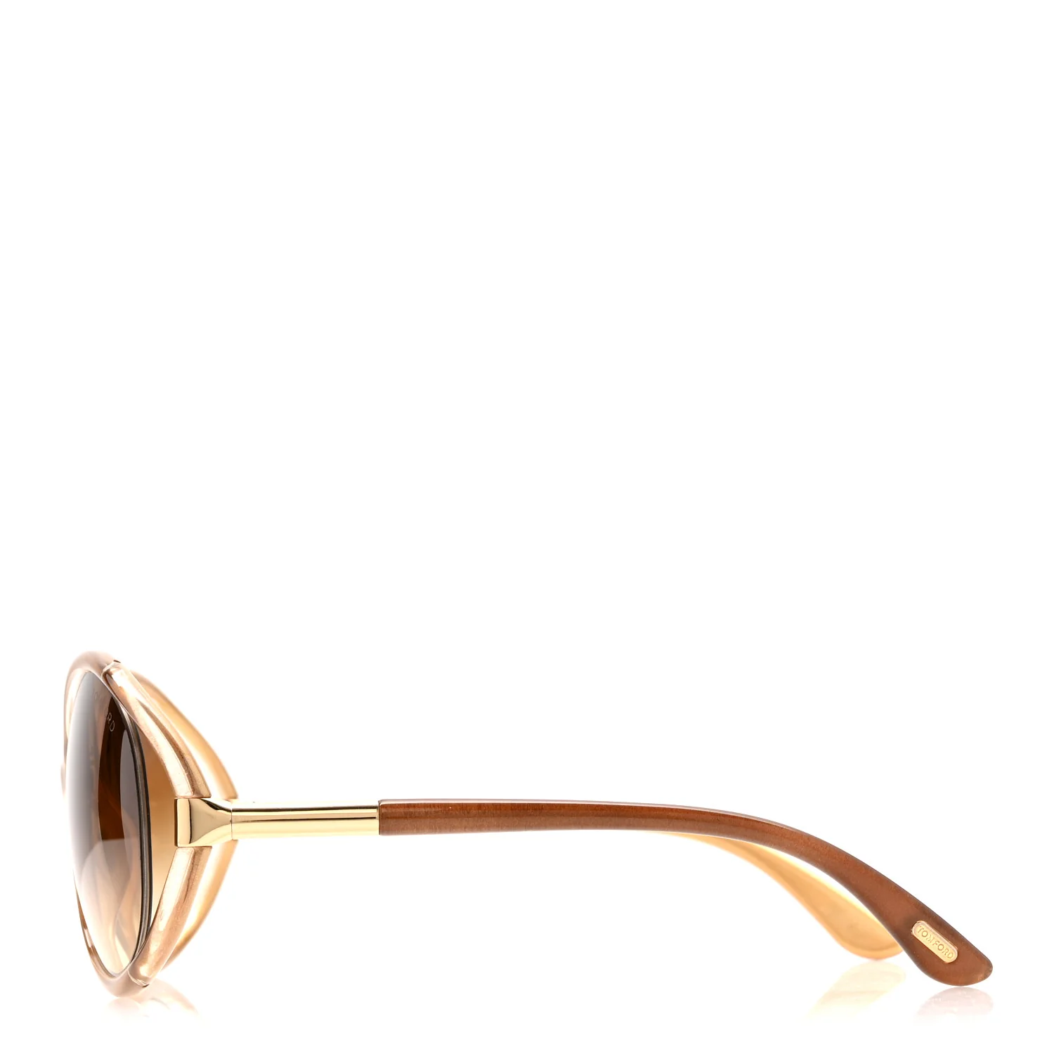 Acetate Sandrine Sunglasses TF124 Brown - Image 3