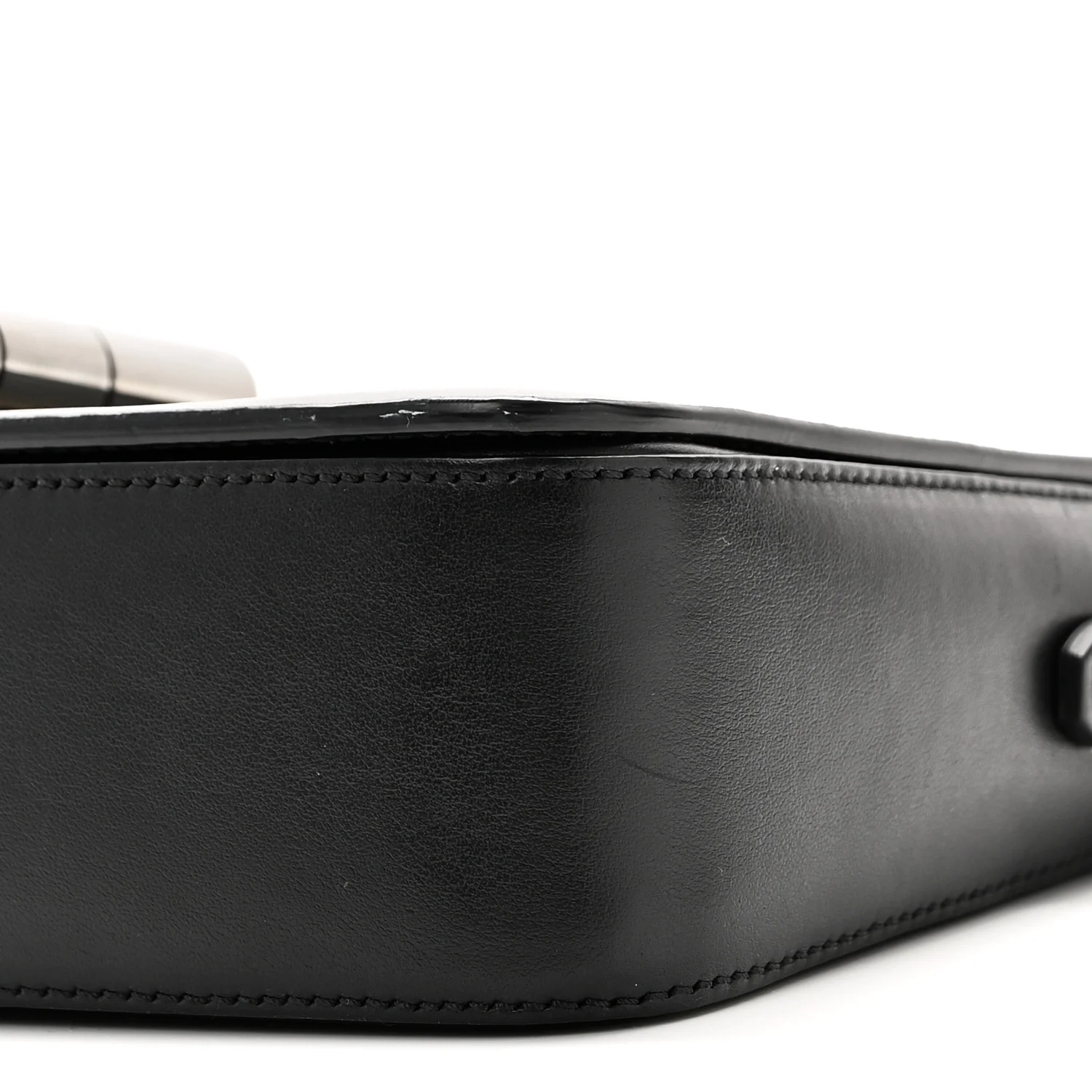 Calfskin Medium Natalia Chain Bag Black - Image 9