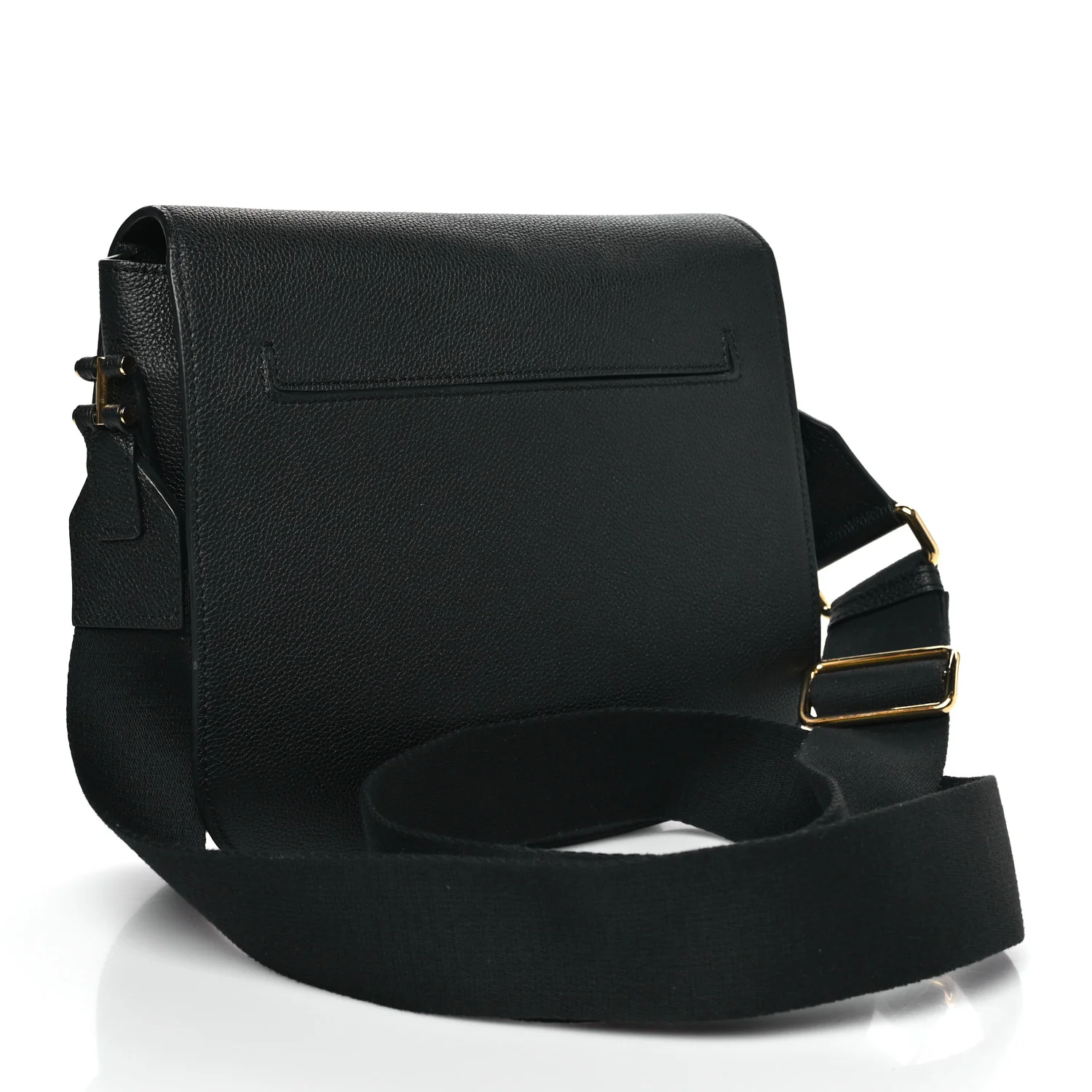 Calfskin Medium T Clasp Tara Crossbody Bag Black - Image 2